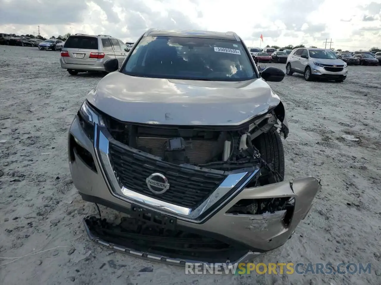 5 fotografías del automóvil dañado JN8AT3DC3MW100988 NISSAN ROGUE 2021