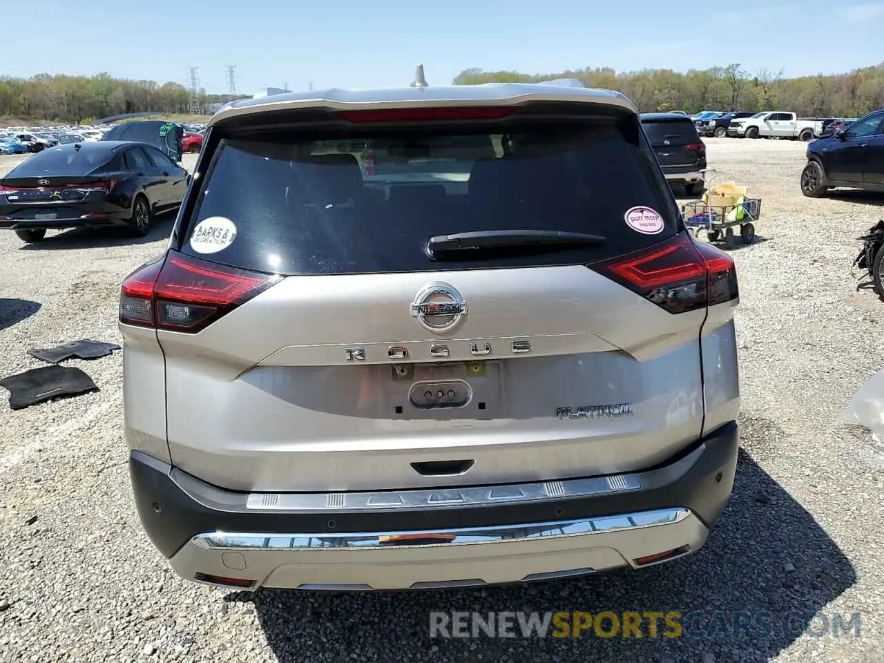 6 fotografías del automóvil dañado JN8AT3DC3MW107732 NISSAN ROGUE 2021