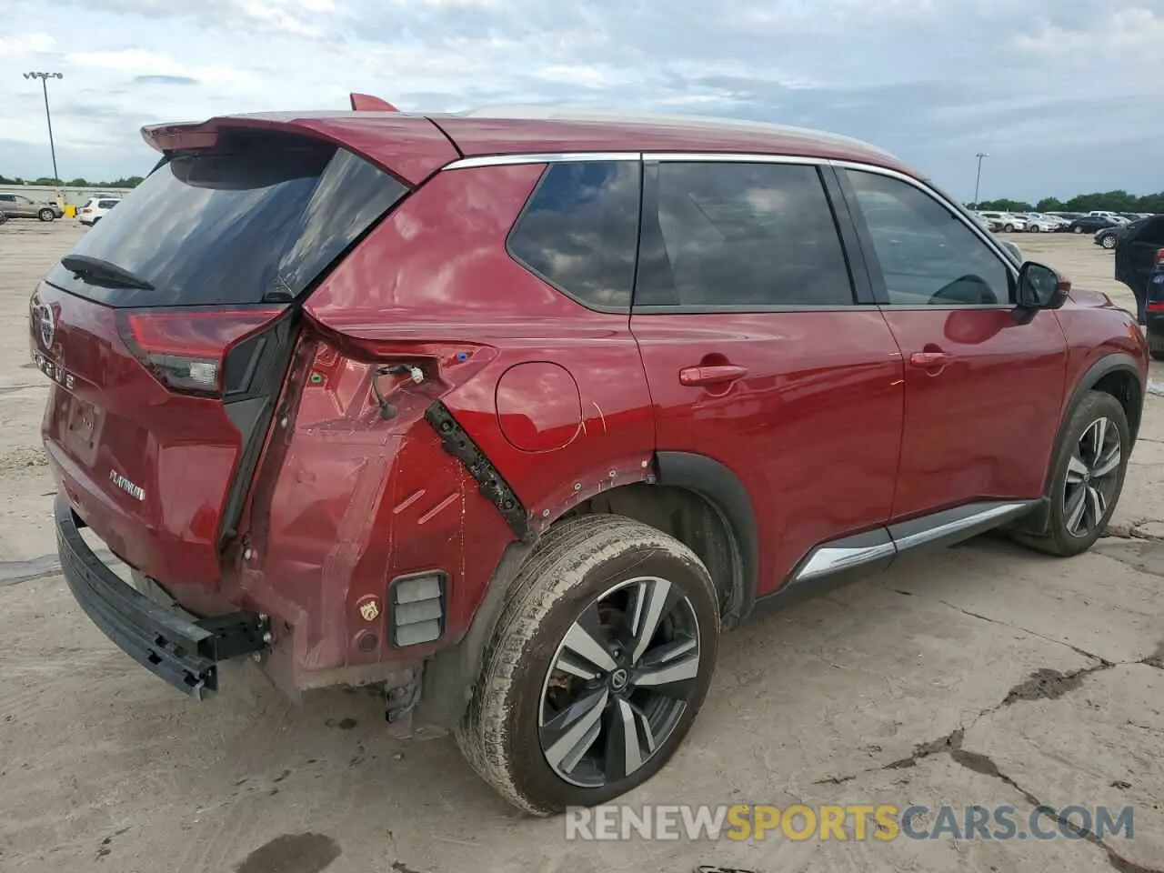 3 fotografías del automóvil dañado JN8AT3DC6MW107529 NISSAN ROGUE 2021