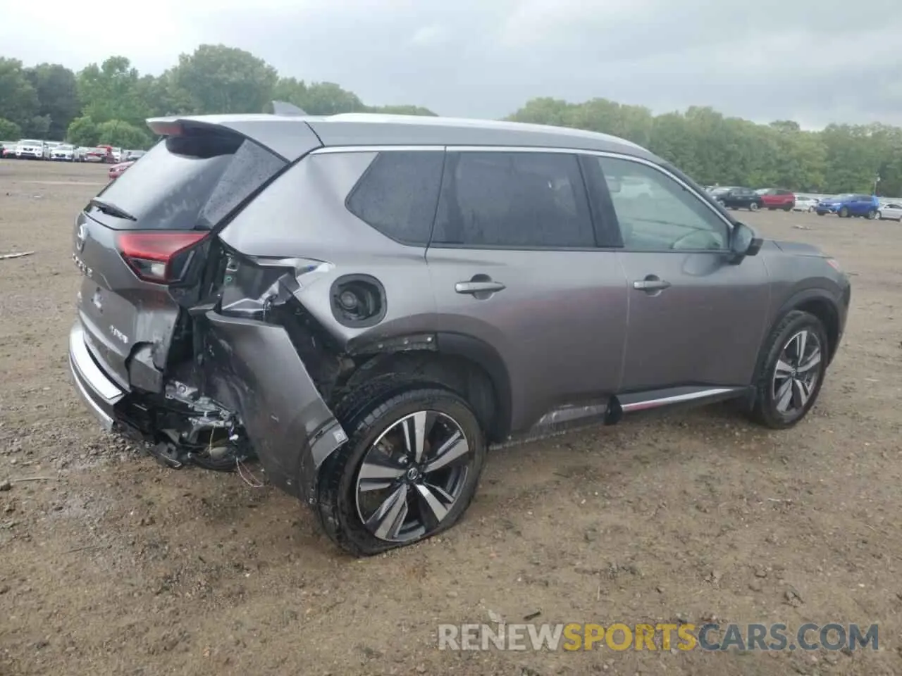 3 fotografías del automóvil dañado JN8AT3DC7MW105238 NISSAN ROGUE 2021