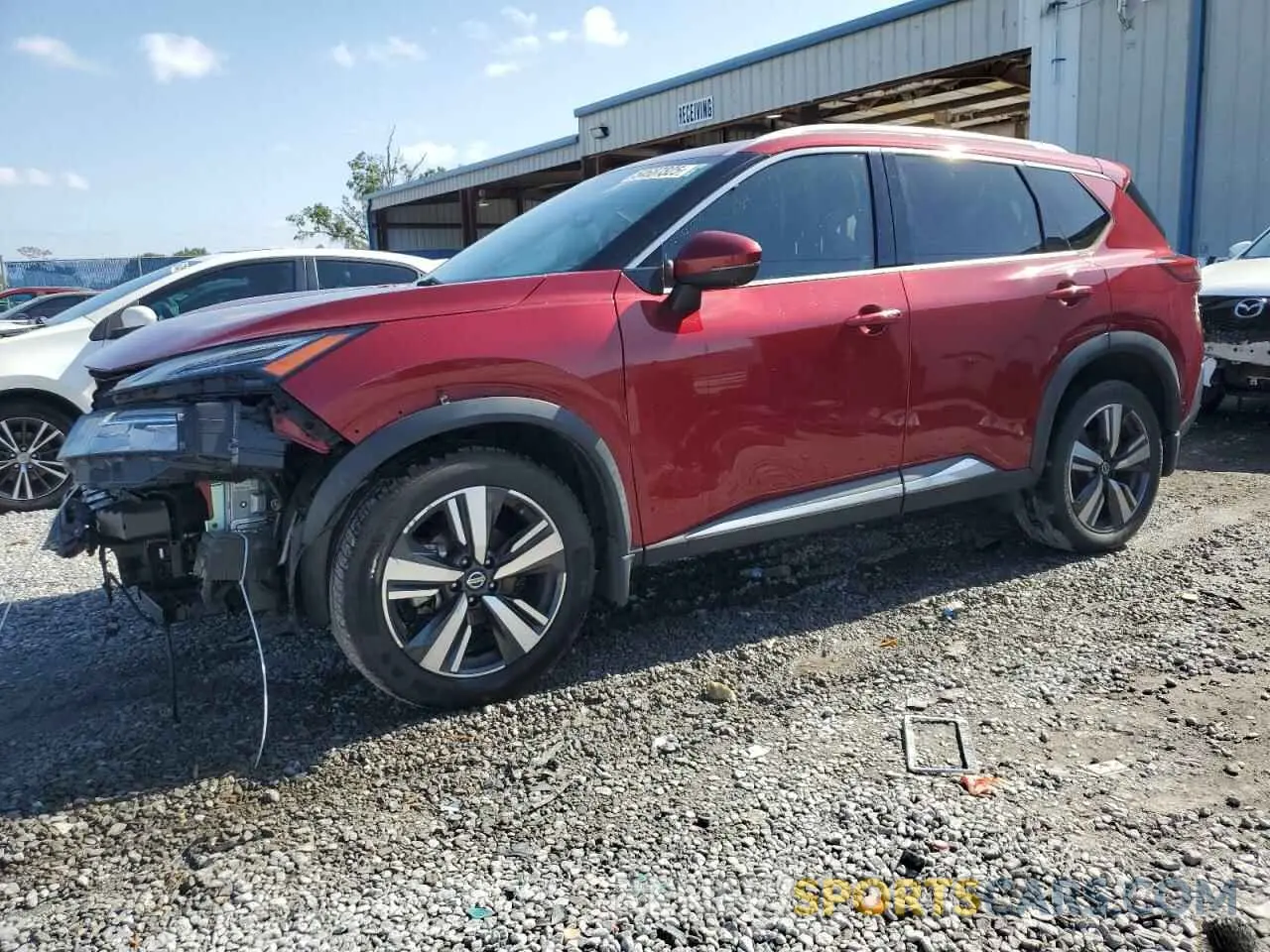 1 fotografías del automóvil dañado JN8AT3DC8MW100176 NISSAN ROGUE 2021
