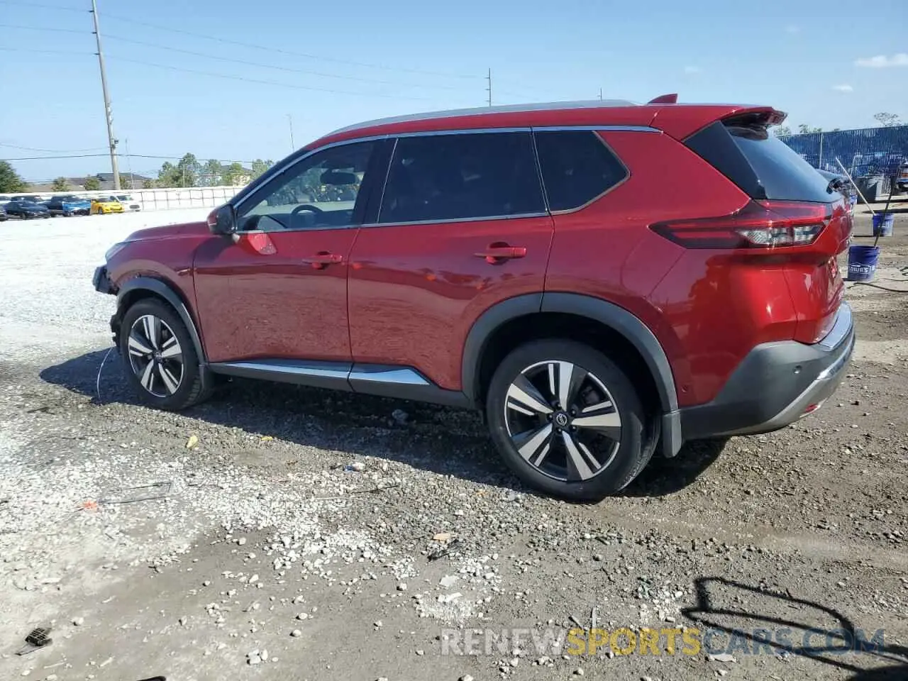 2 fotografías del automóvil dañado JN8AT3DC8MW100176 NISSAN ROGUE 2021