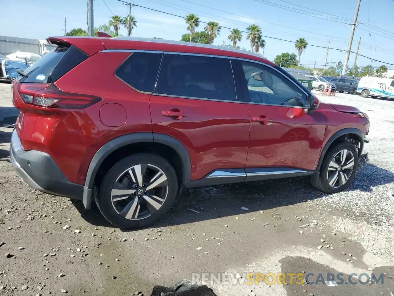 3 fotografías del automóvil dañado JN8AT3DC8MW100176 NISSAN ROGUE 2021