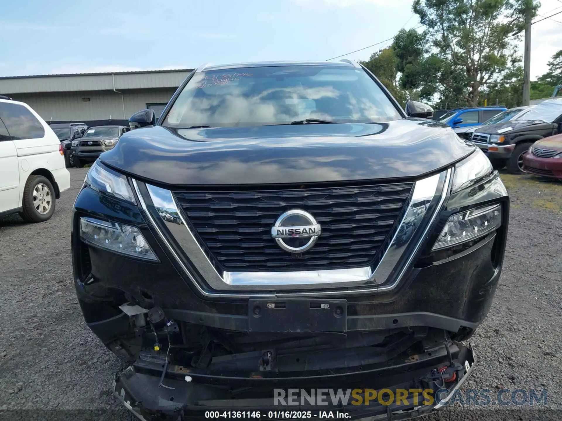 12 fotografías del automóvil dañado JN8AT3DC9MW103863 NISSAN ROGUE 2021
