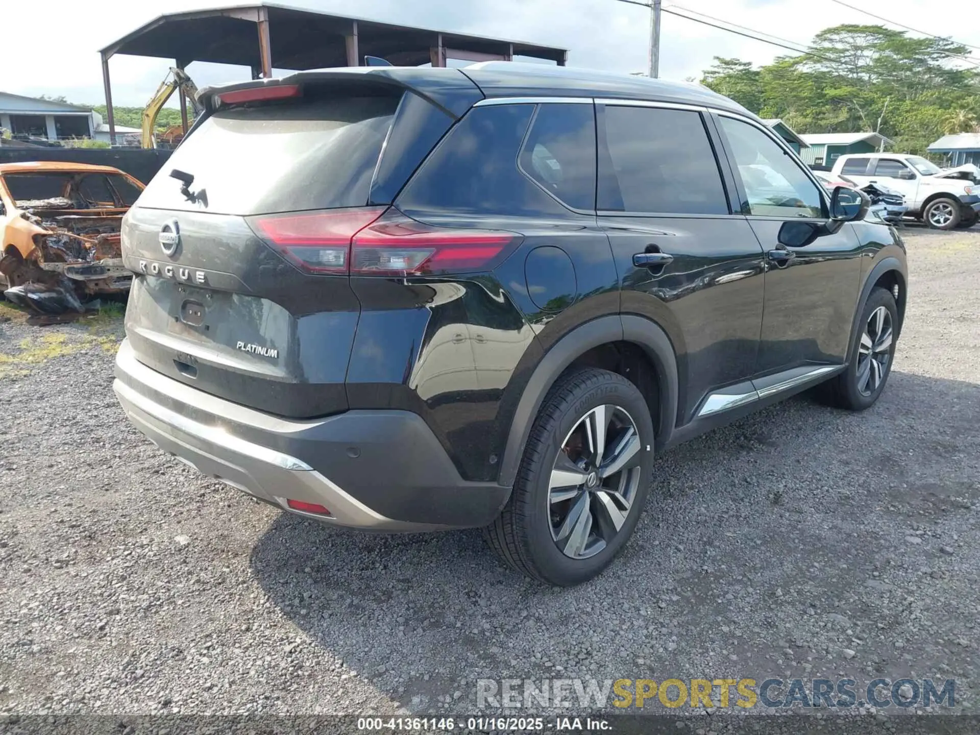 4 fotografías del automóvil dañado JN8AT3DC9MW103863 NISSAN ROGUE 2021