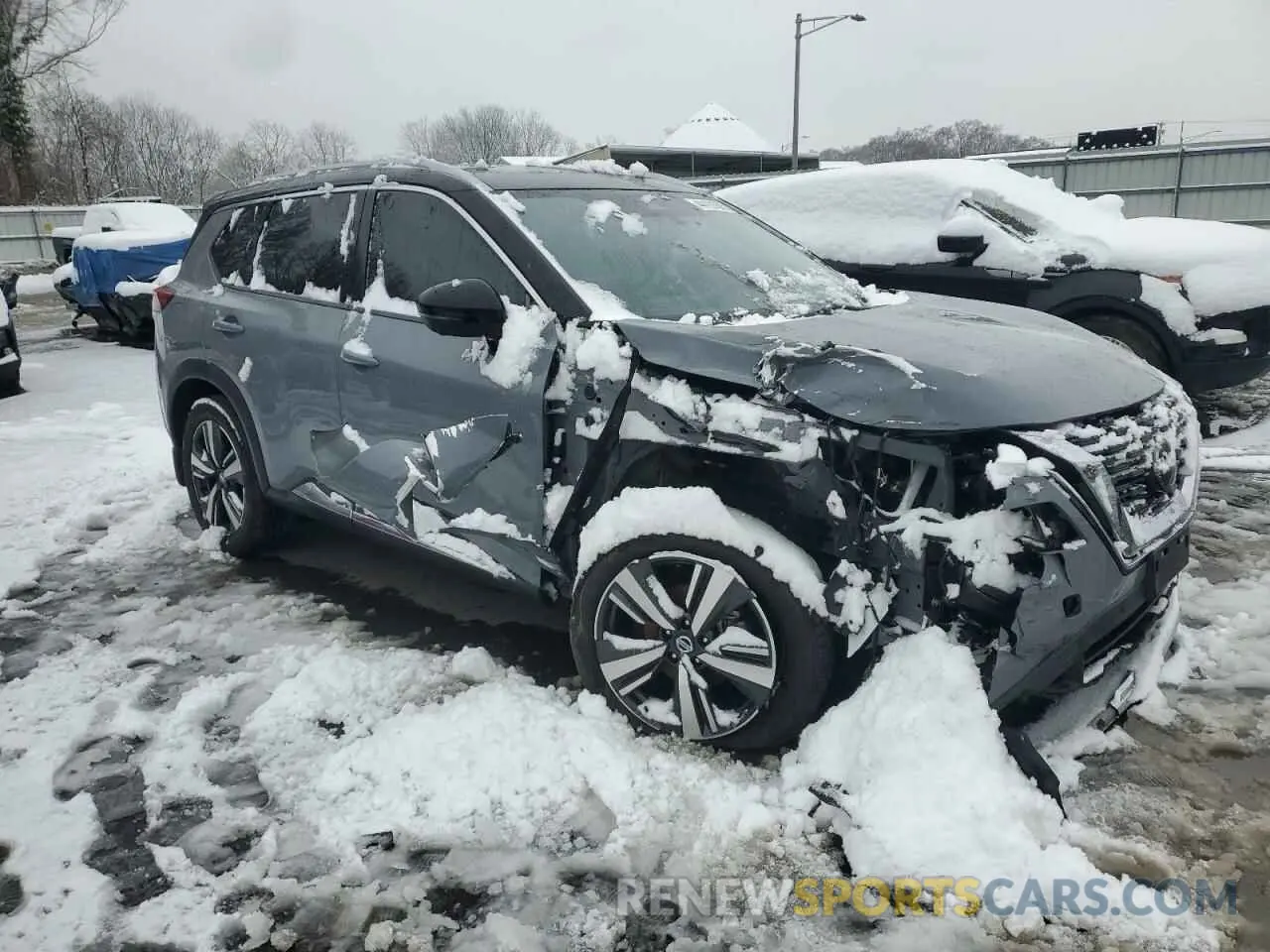 4 fotografías del automóvil dañado JN8AT3DD2MW301452 NISSAN ROGUE 2021