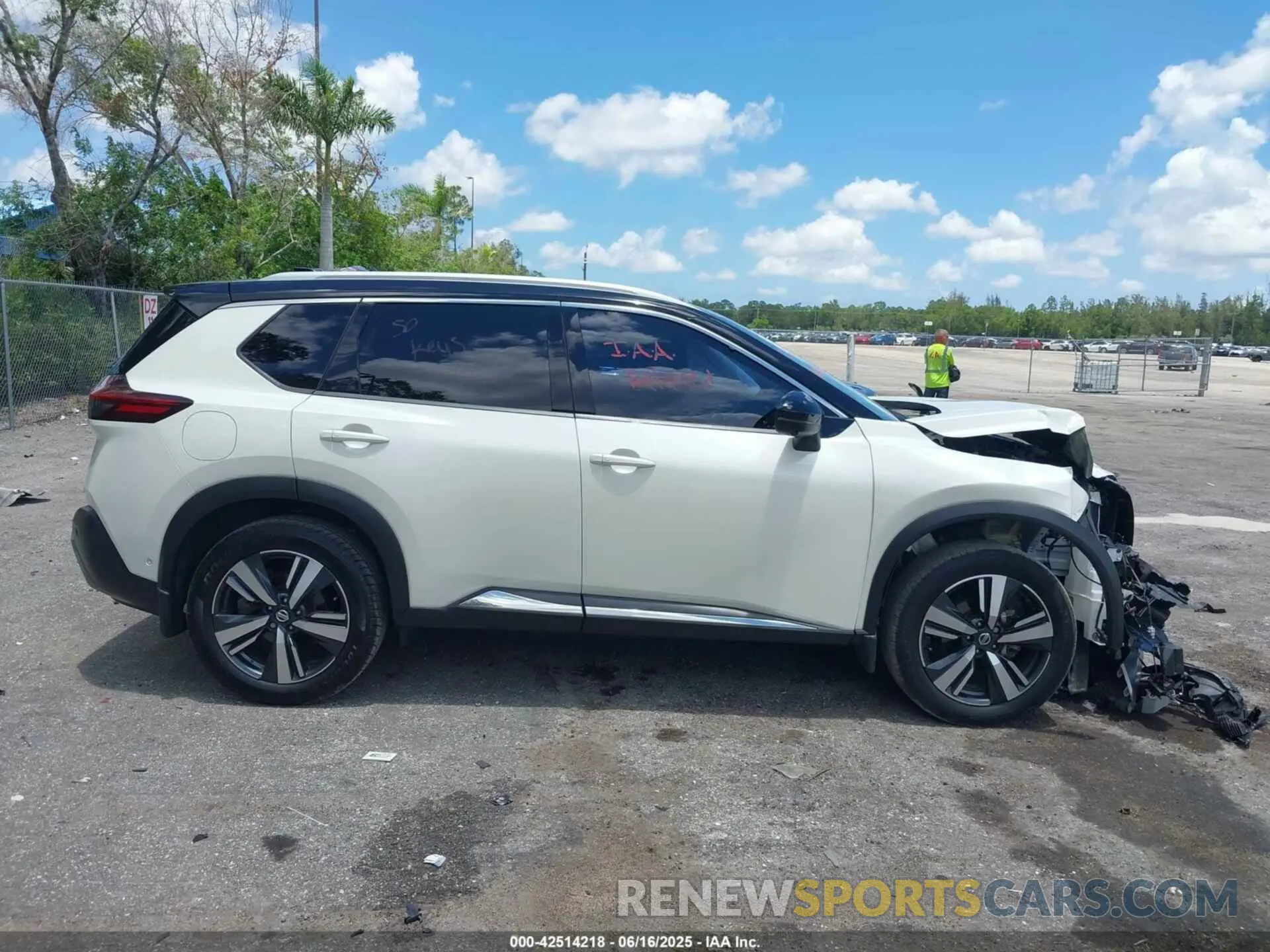 14 fotografías del automóvil dañado JN8AT3DD5MW321758 NISSAN ROGUE 2021
