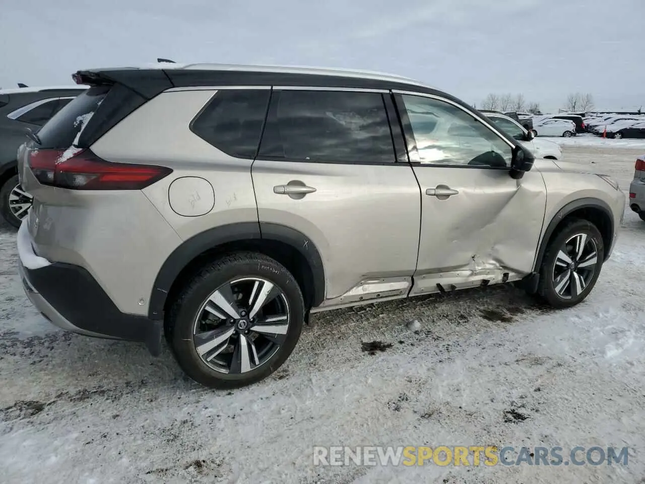 3 fotografías del automóvil dañado JN8AT3DD7MW307344 NISSAN ROGUE 2021