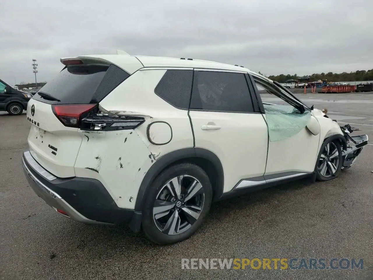 3 fotografías del automóvil dañado JN8AT3DDXMW302168 NISSAN ROGUE 2021