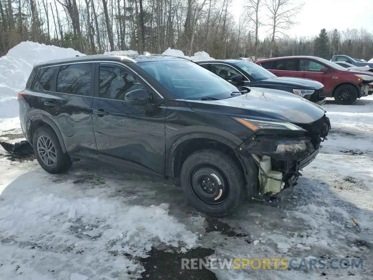 4 fotografías del automóvil dañado 5N1AT3AB0NC708294 NISSAN ROGUE 2022