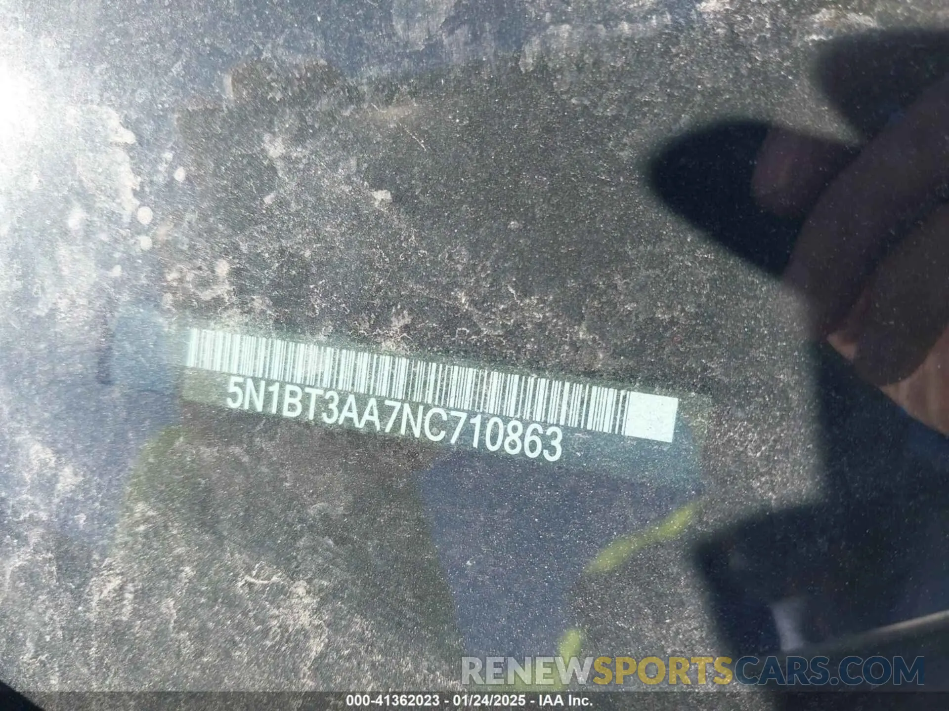 9 fotografías del automóvil dañado 5N1BT3AA7NC710863 NISSAN ROGUE 2022