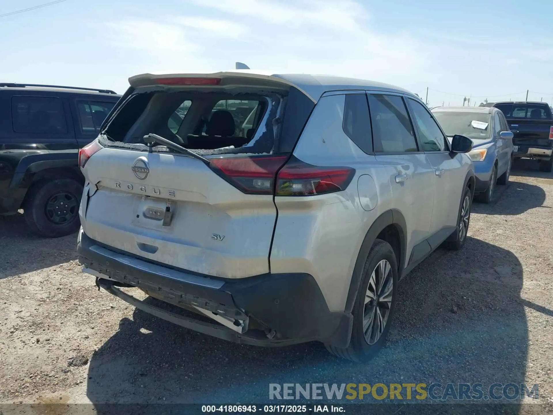 6 fotografías del automóvil dañado 5N1BT3BA0NC686517 NISSAN ROGUE 2022