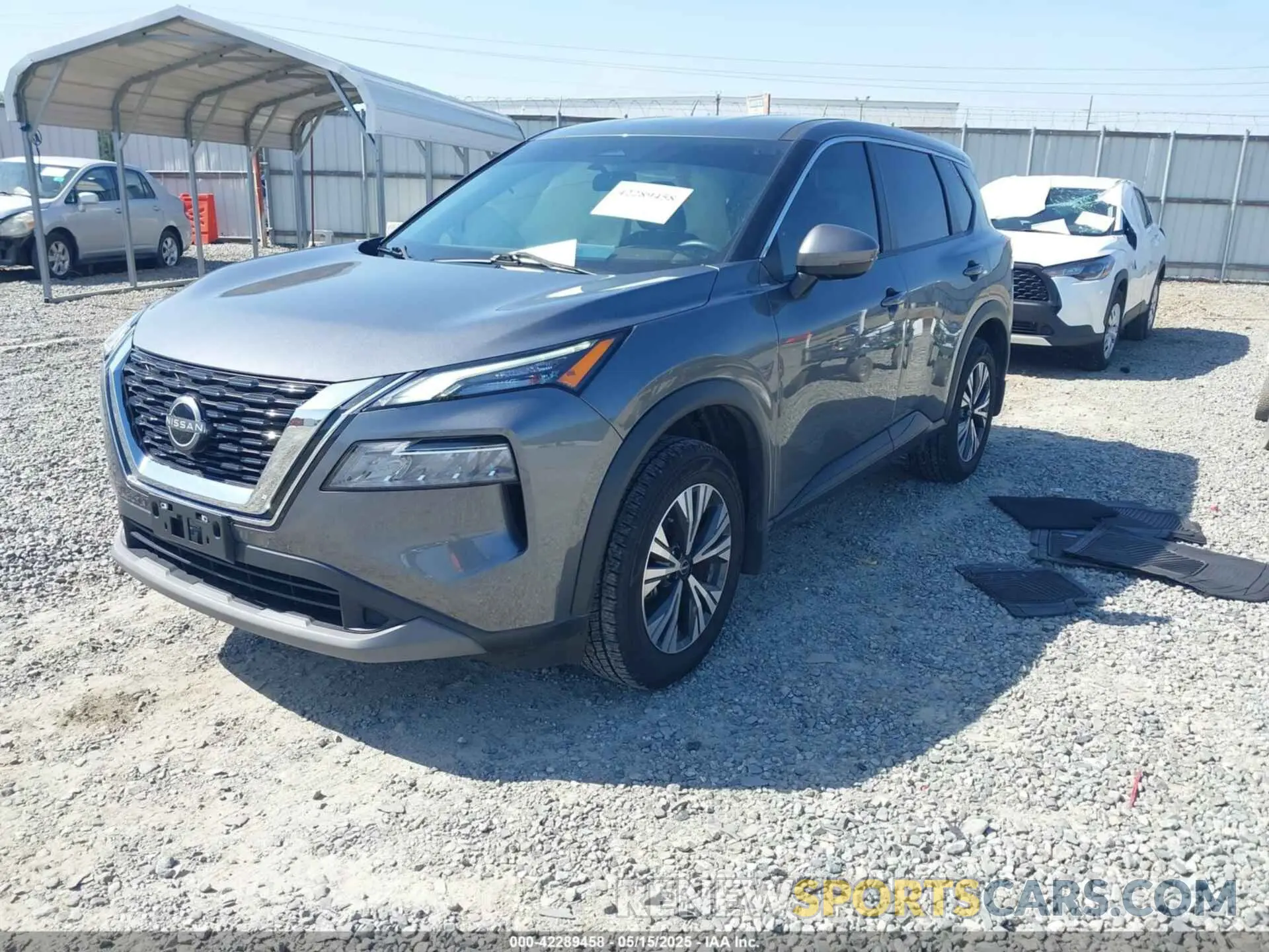 2 fotografías del automóvil dañado 5N1BT3BA0NC726160 NISSAN ROGUE 2022