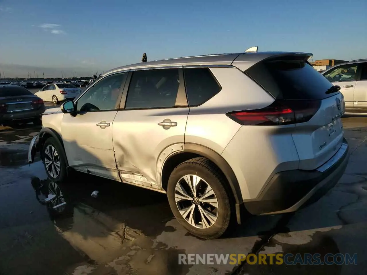 2 fotografías del automóvil dañado 5N1BT3BA2NC677897 NISSAN ROGUE 2022