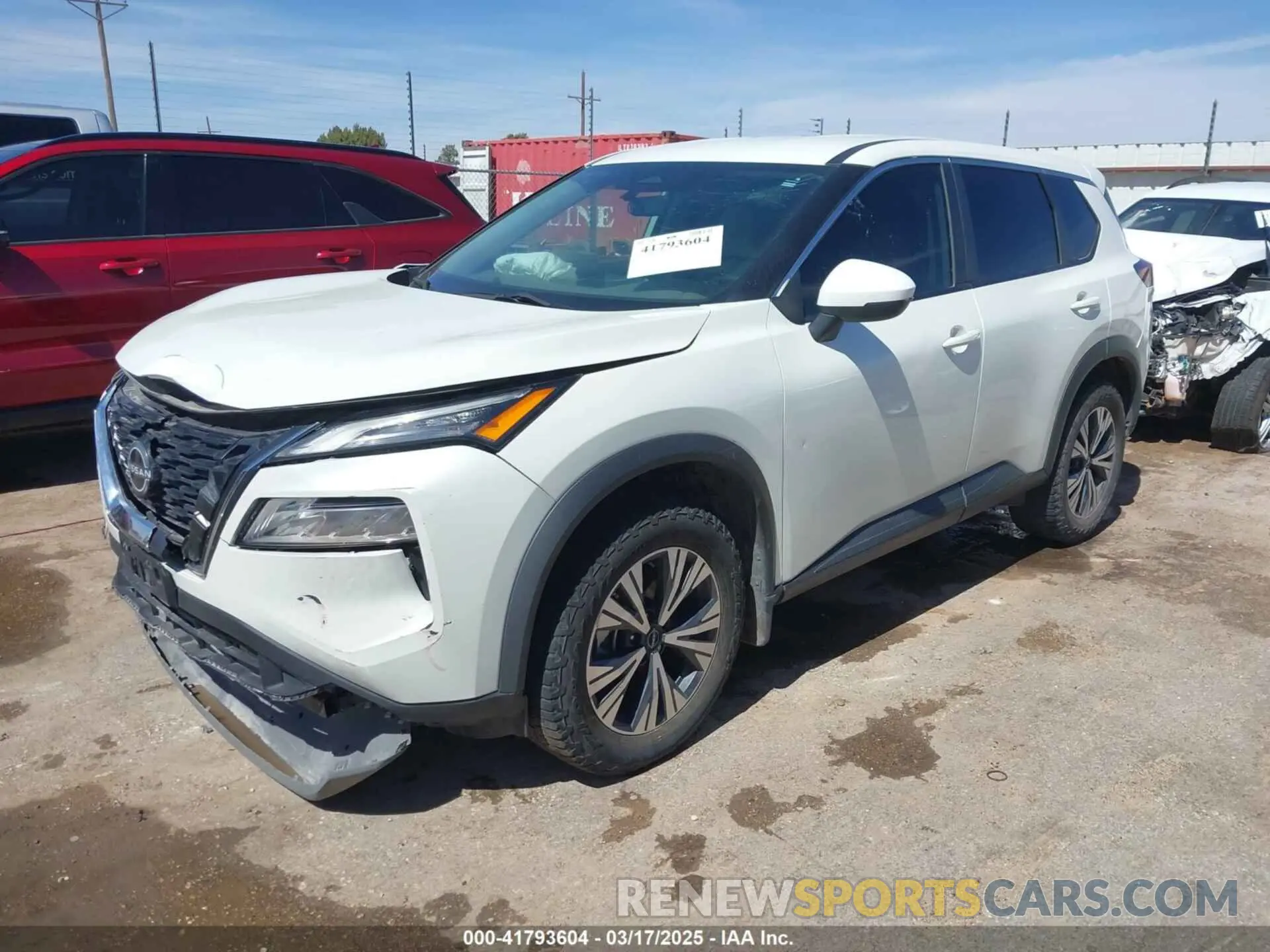 2 fotografías del automóvil dañado 5N1BT3BA4NC723035 NISSAN ROGUE 2022