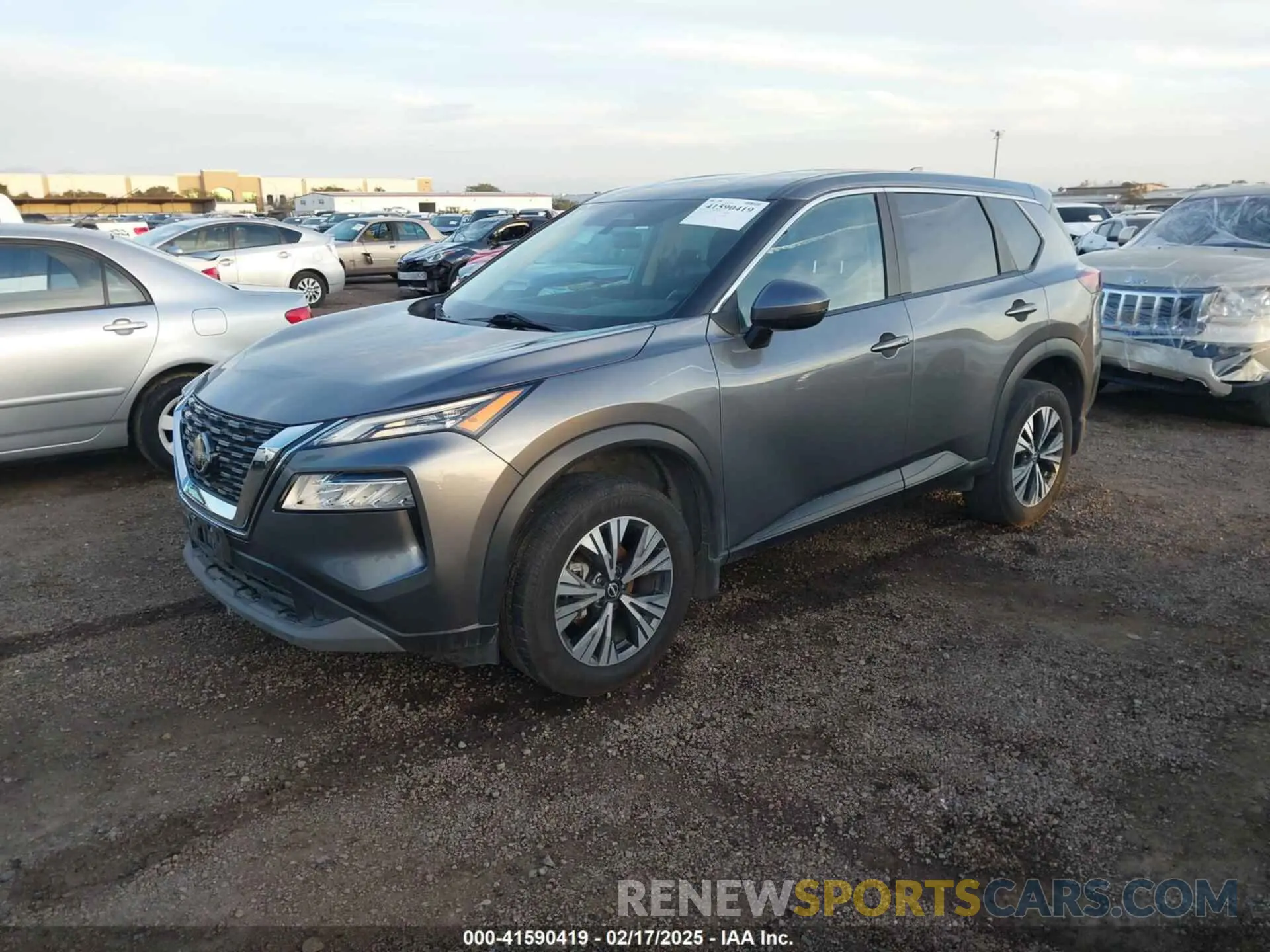 2 fotografías del automóvil dañado 5N1BT3BA5NC705403 NISSAN ROGUE 2022
