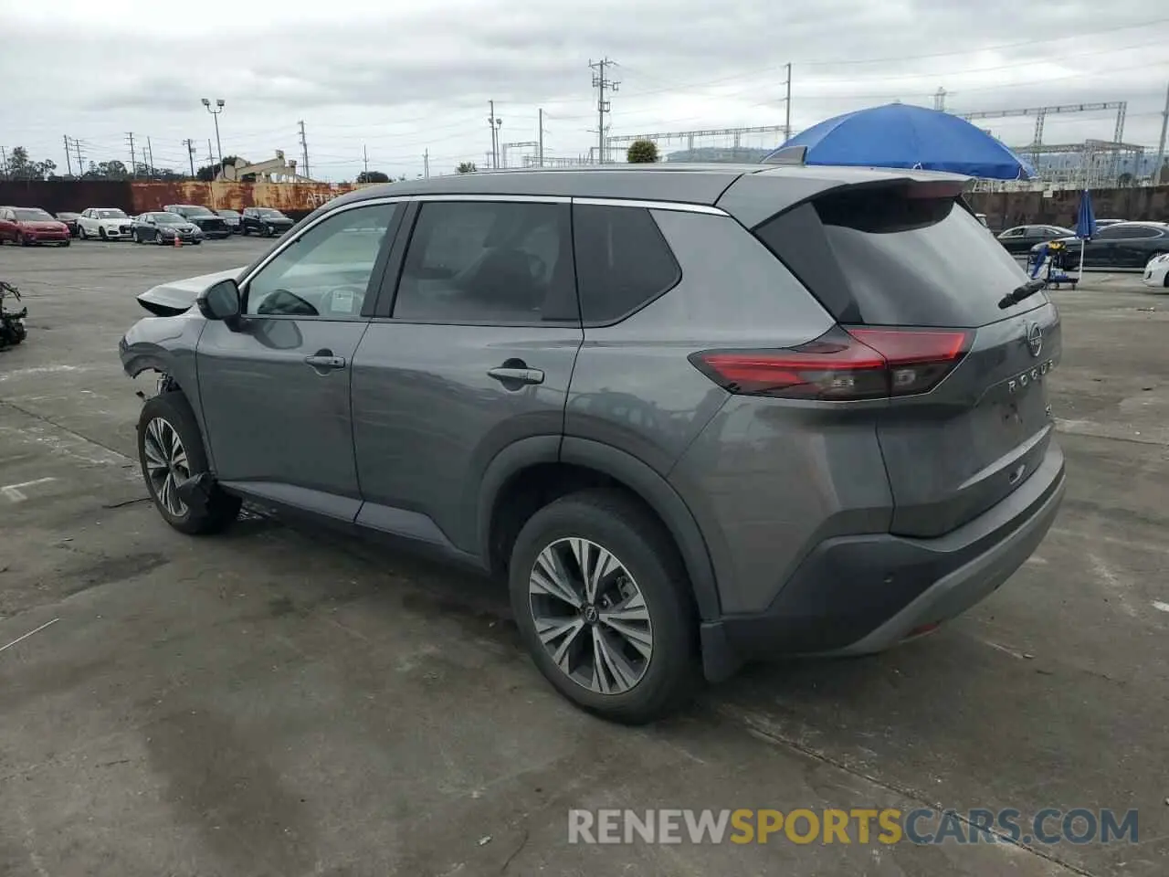 2 fotografías del automóvil dañado 5N1BT3BA6NC733100 NISSAN ROGUE 2022