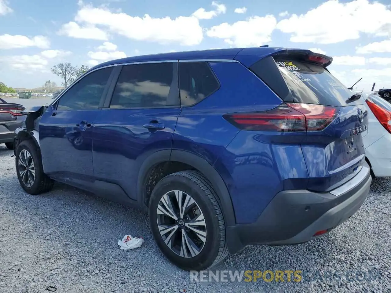 2 fotografías del automóvil dañado 5N1BT3BA7NC697966 NISSAN ROGUE 2022