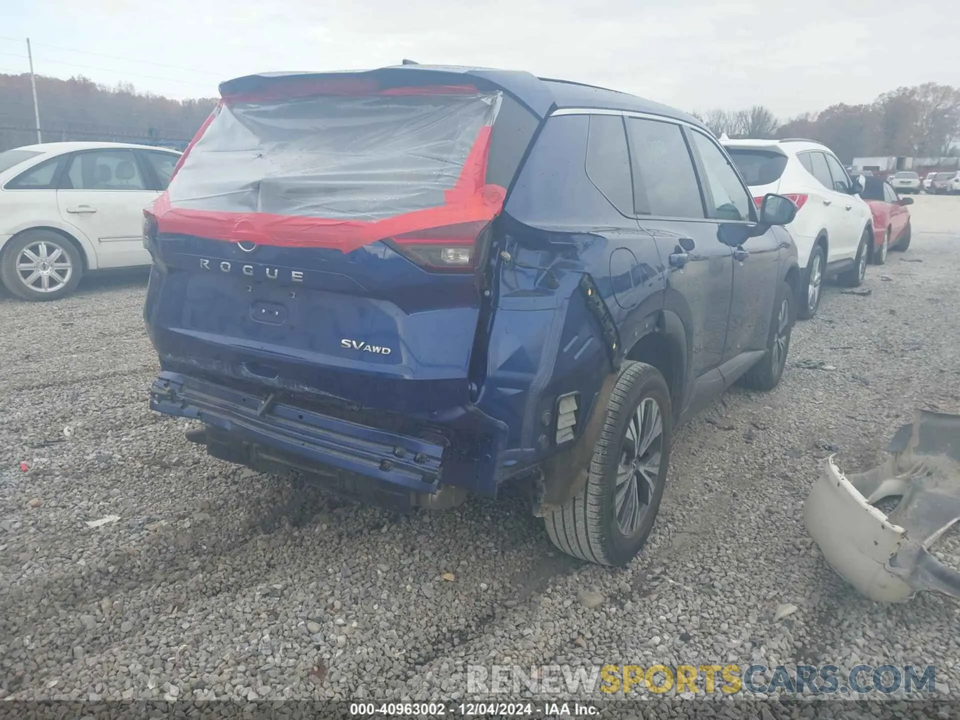 4 fotografías del automóvil dañado 5N1BT3BB1NC686793 NISSAN ROGUE 2022