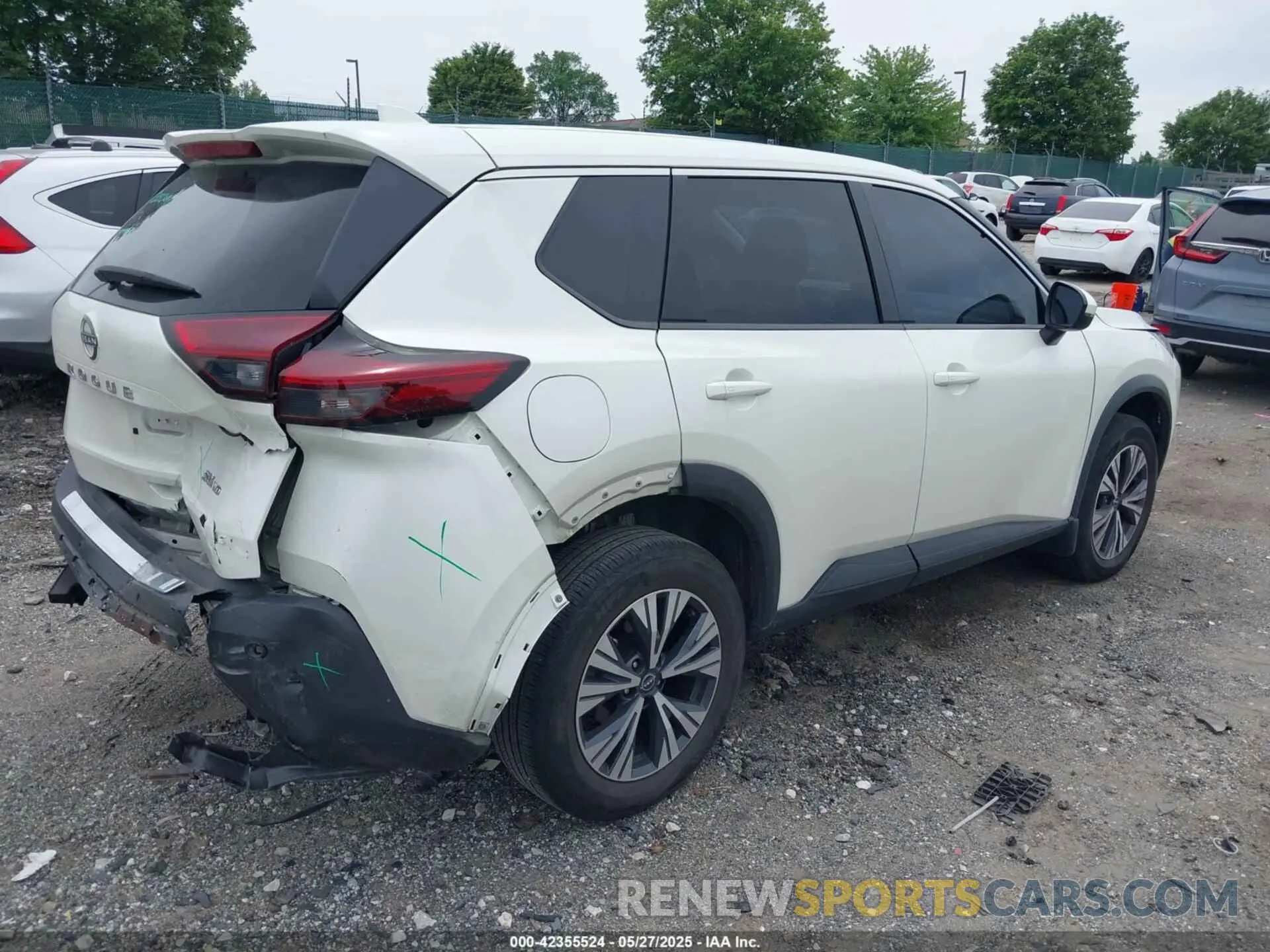 4 fotografías del automóvil dañado 5N1BT3BB1NC725284 NISSAN ROGUE 2022