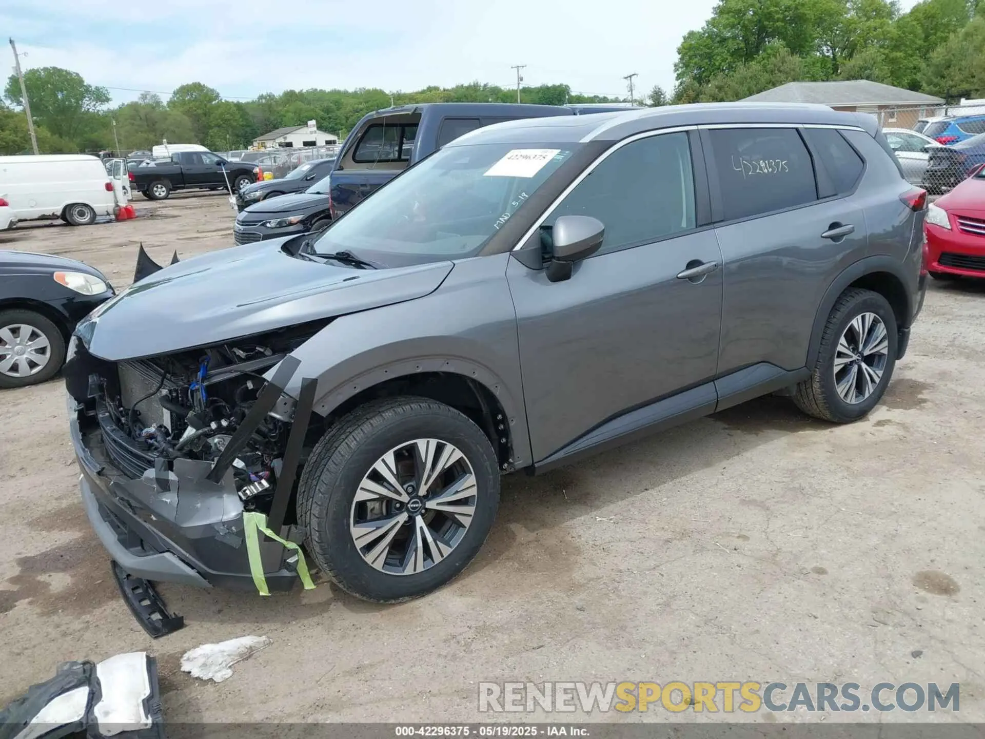 2 fotografías del automóvil dañado 5N1BT3BB8NC676391 NISSAN ROGUE 2022