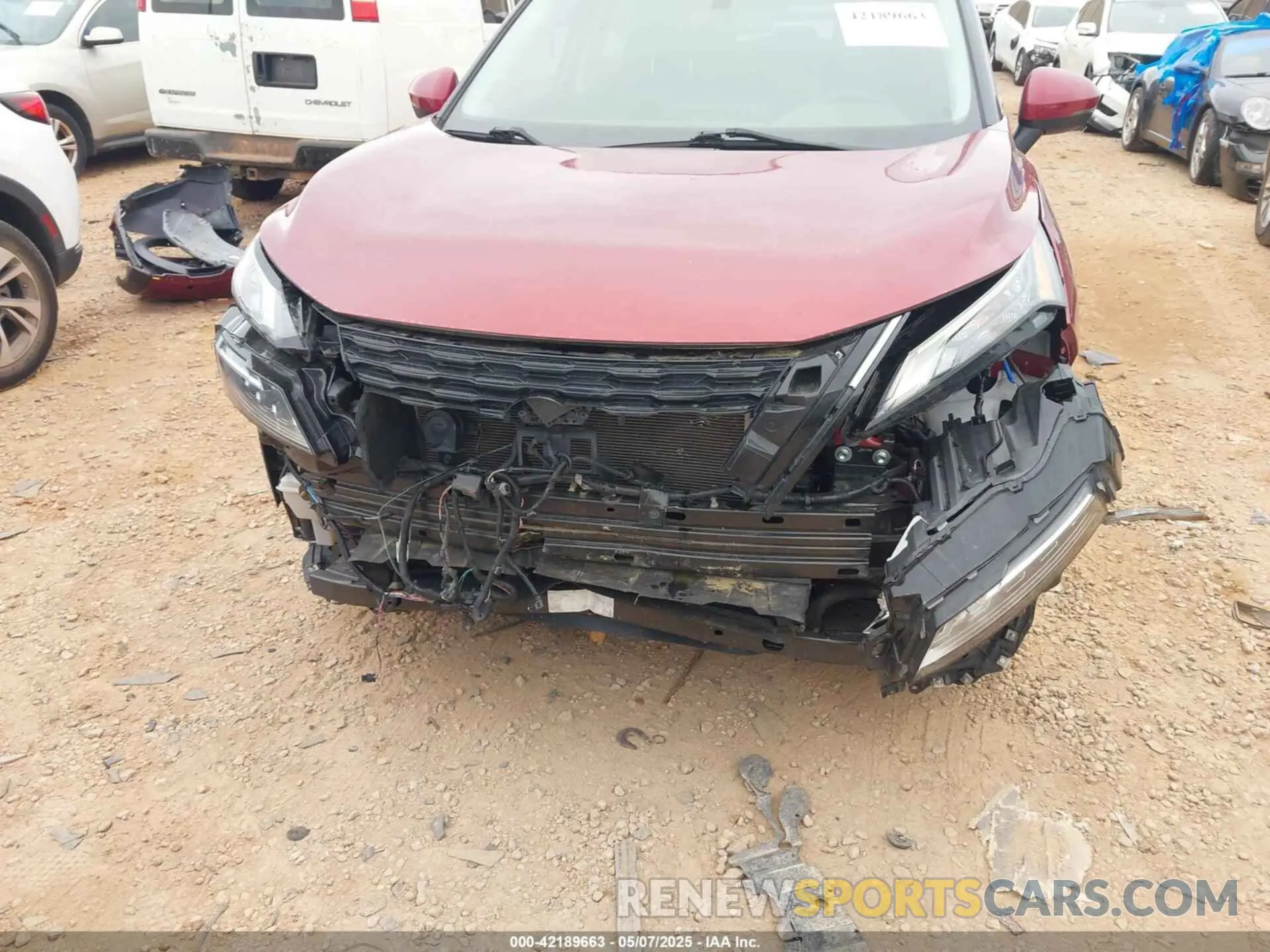 6 fotografías del automóvil dañado 5N1BT3CA7NC723108 NISSAN ROGUE 2022