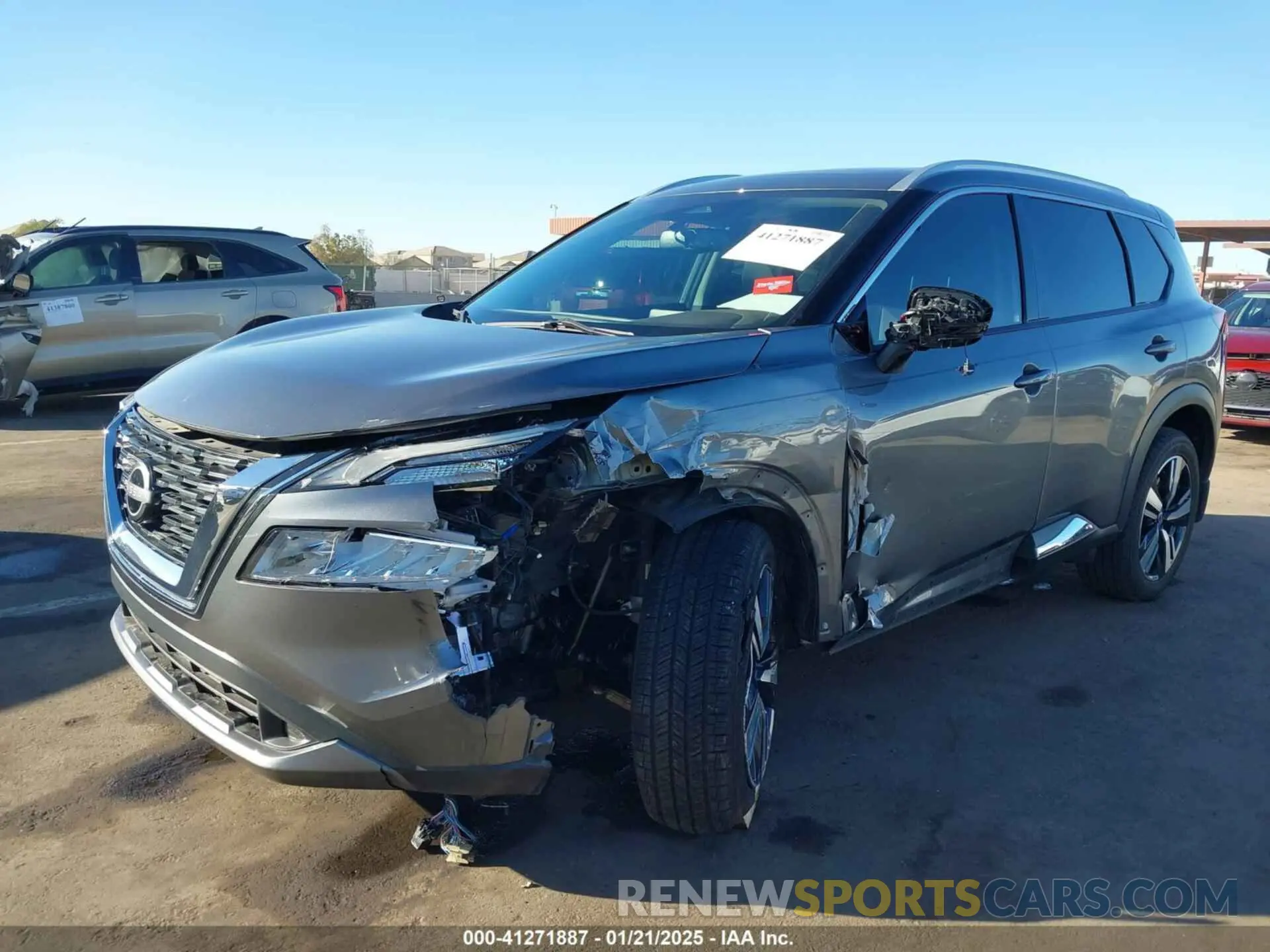 6 fotografías del automóvil dañado 5N1BT3CA9NC699376 NISSAN ROGUE 2022