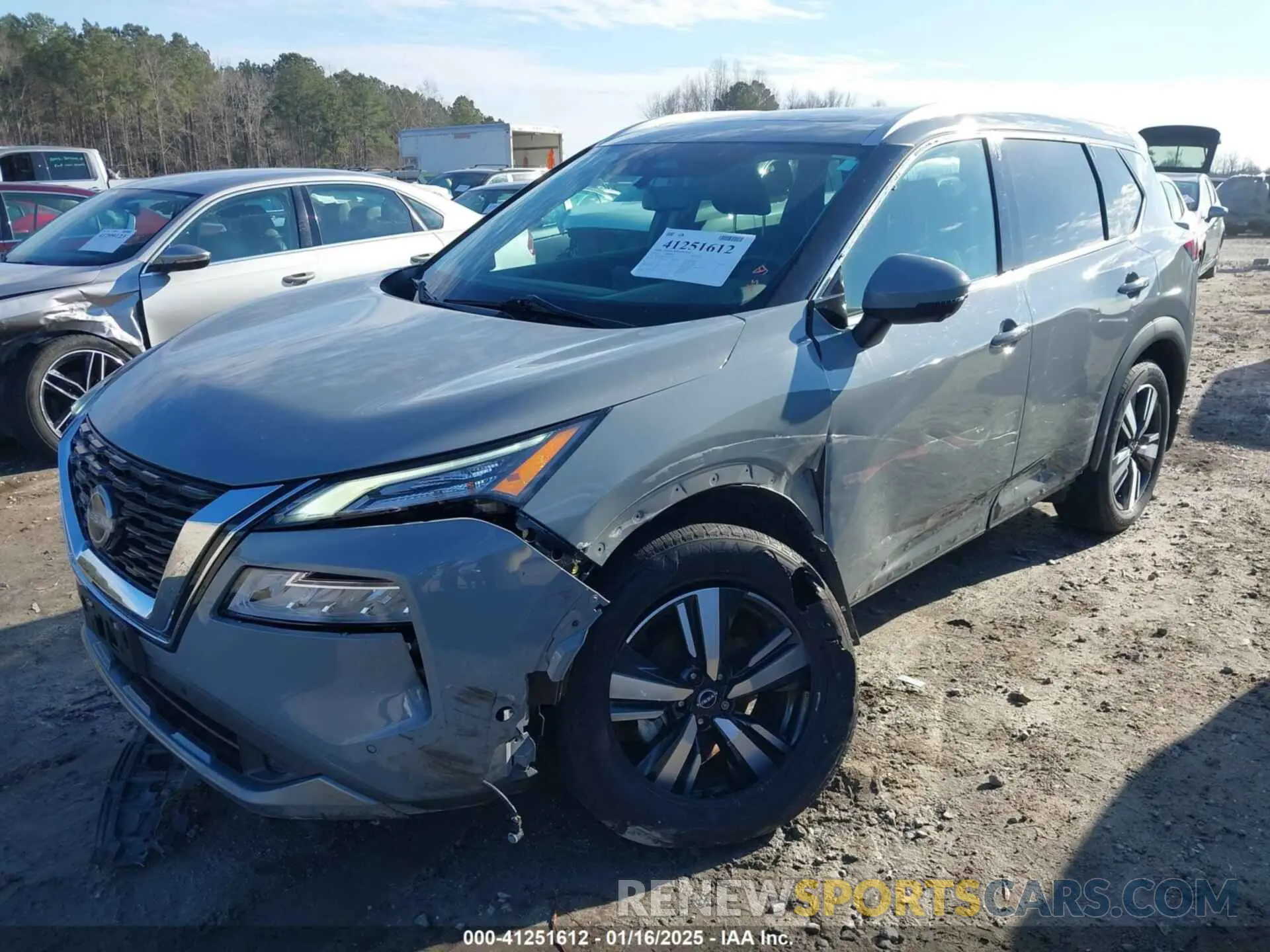 2 fotografías del automóvil dañado 5N1BT3CAXNC690993 NISSAN ROGUE 2022