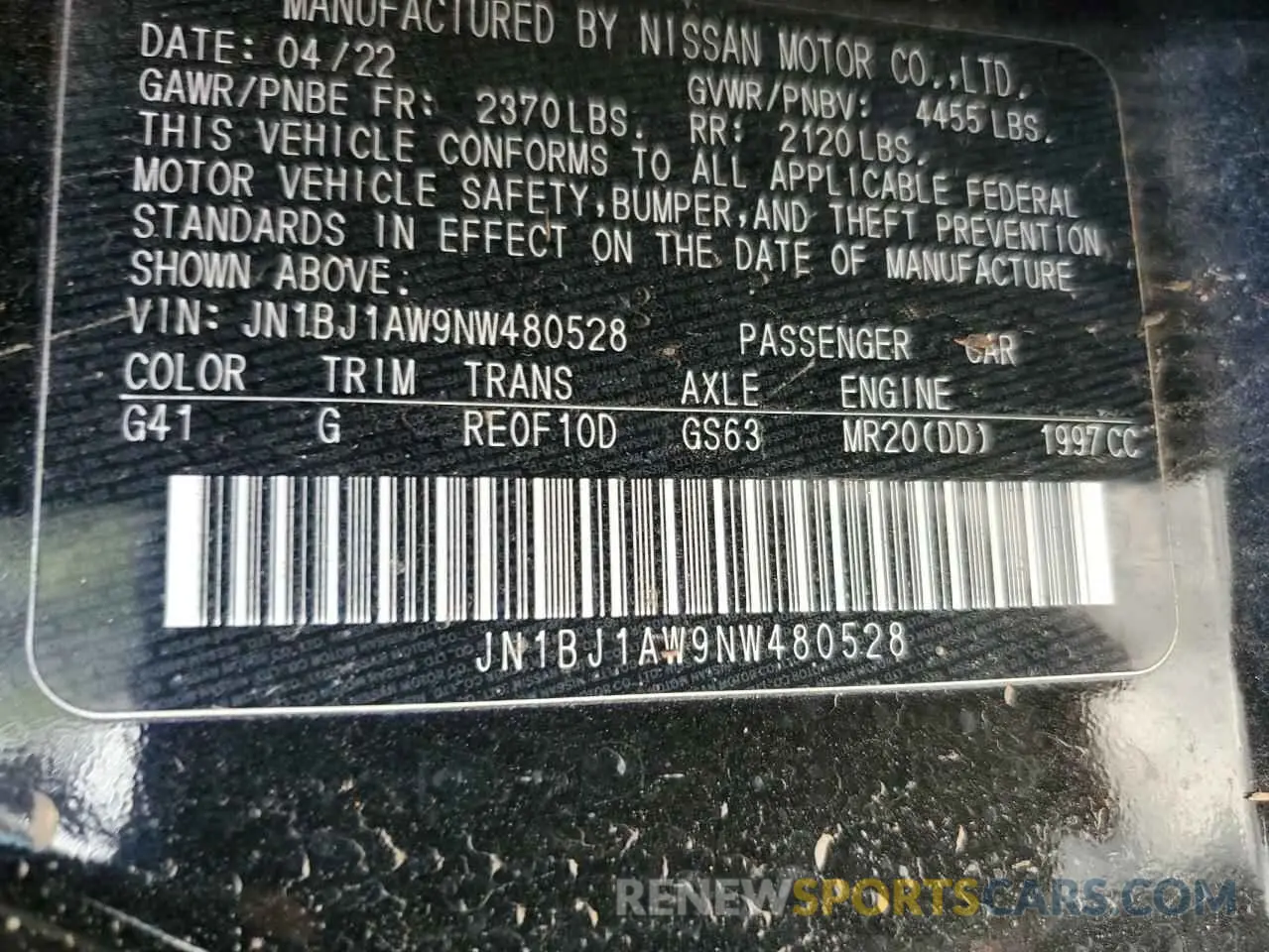 13 fotografías del automóvil dañado JN1BJ1AW9NW480528 NISSAN ROGUE 2022