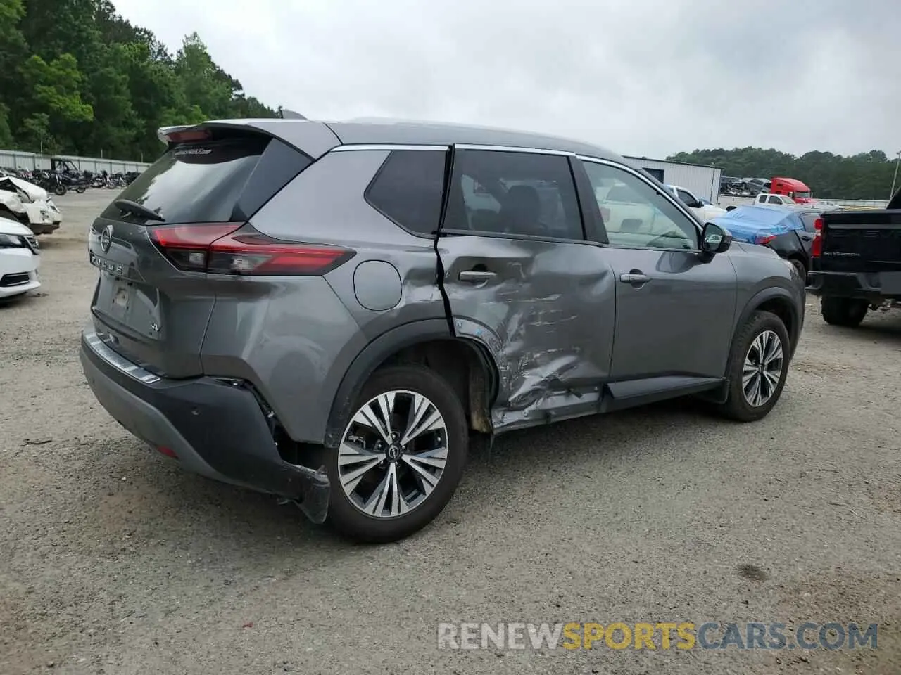 3 fotografías del automóvil dañado JN8BT3BA4NW043742 NISSAN ROGUE 2022