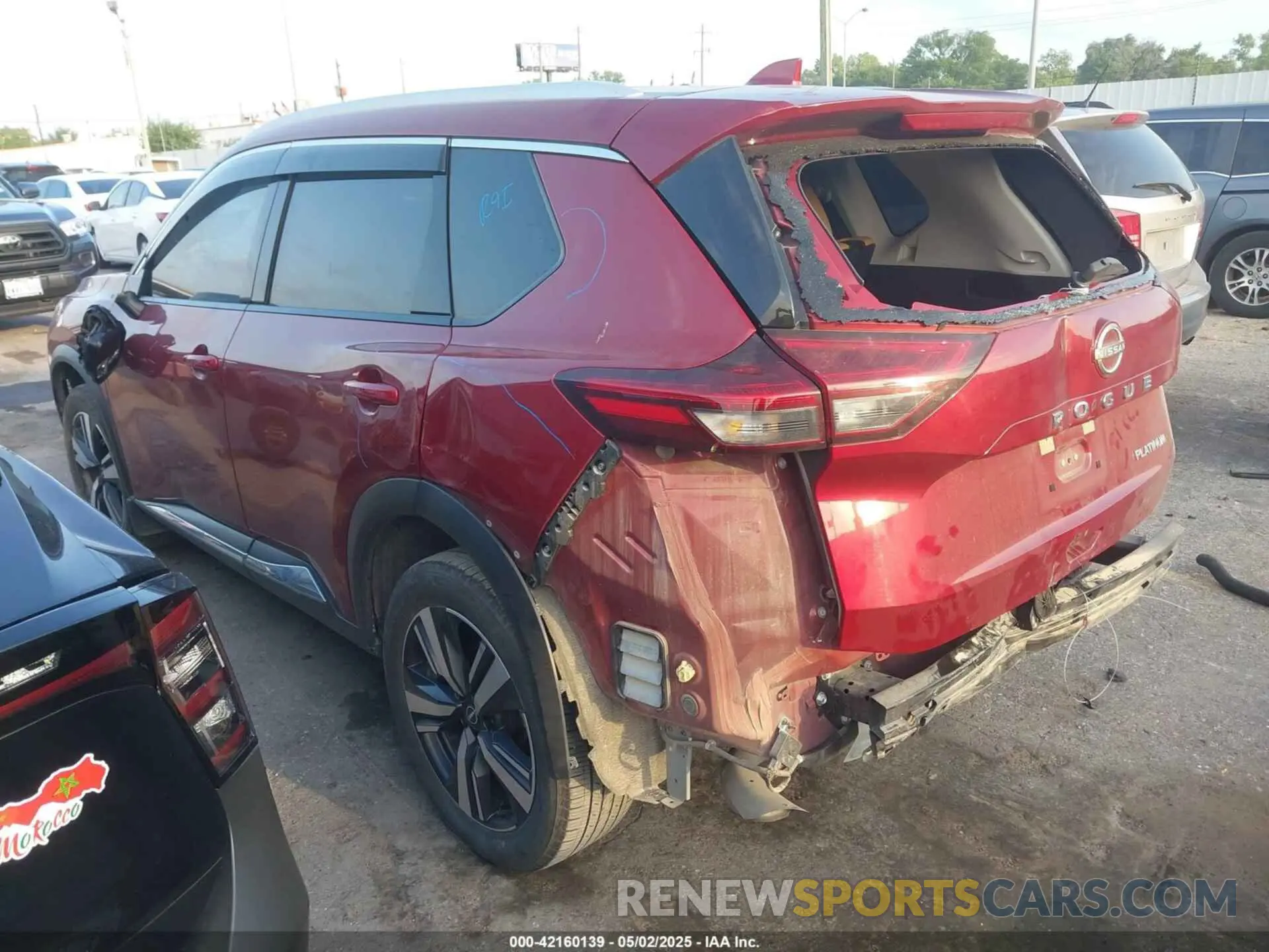 3 fotografías del automóvil dañado JN8BT3DC3NW120437 NISSAN ROGUE 2022