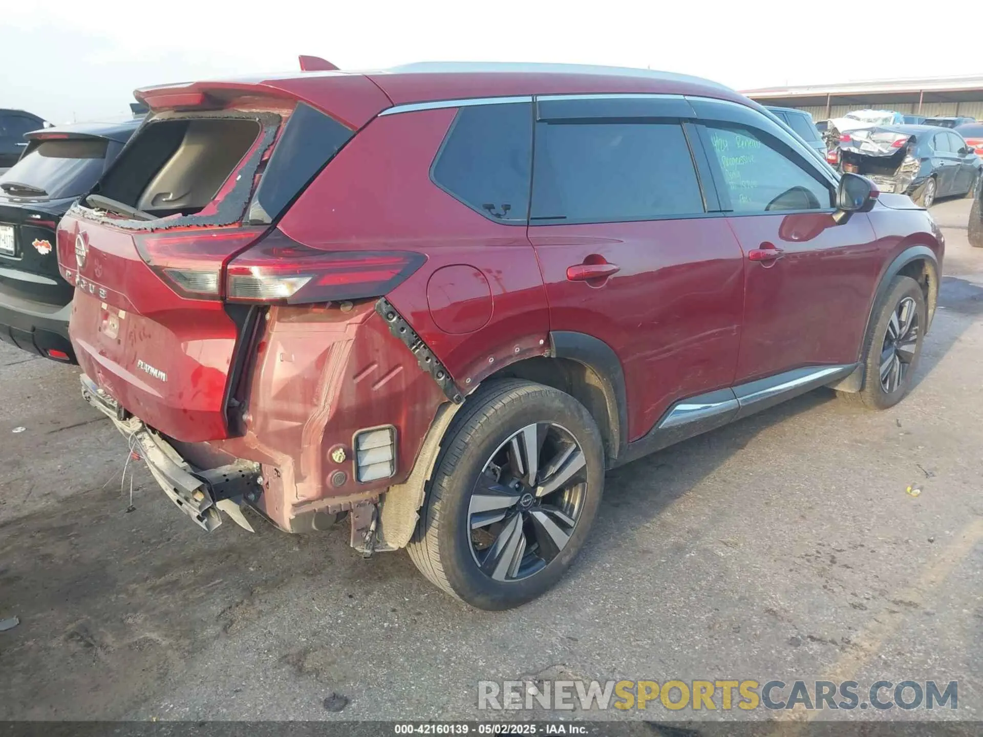 4 fotografías del automóvil dañado JN8BT3DC3NW120437 NISSAN ROGUE 2022