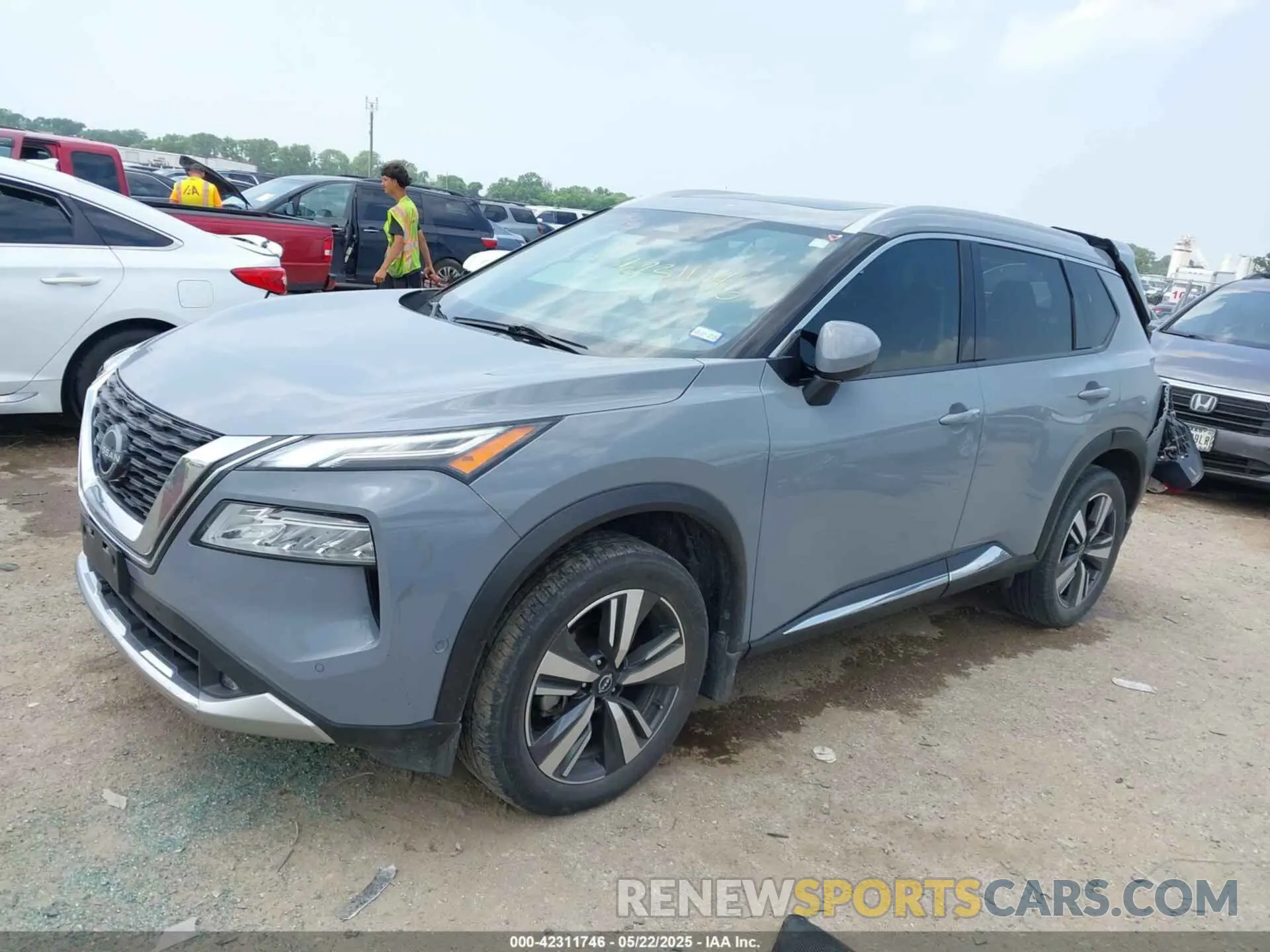 2 fotografías del automóvil dañado JN8BT3DC7NW119193 NISSAN ROGUE 2022