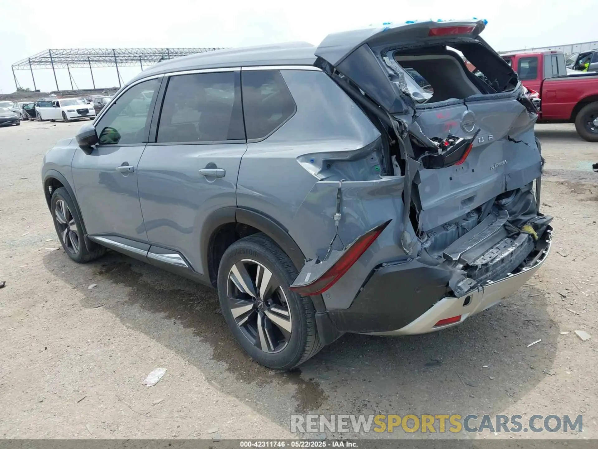 3 fotografías del automóvil dañado JN8BT3DC7NW119193 NISSAN ROGUE 2022