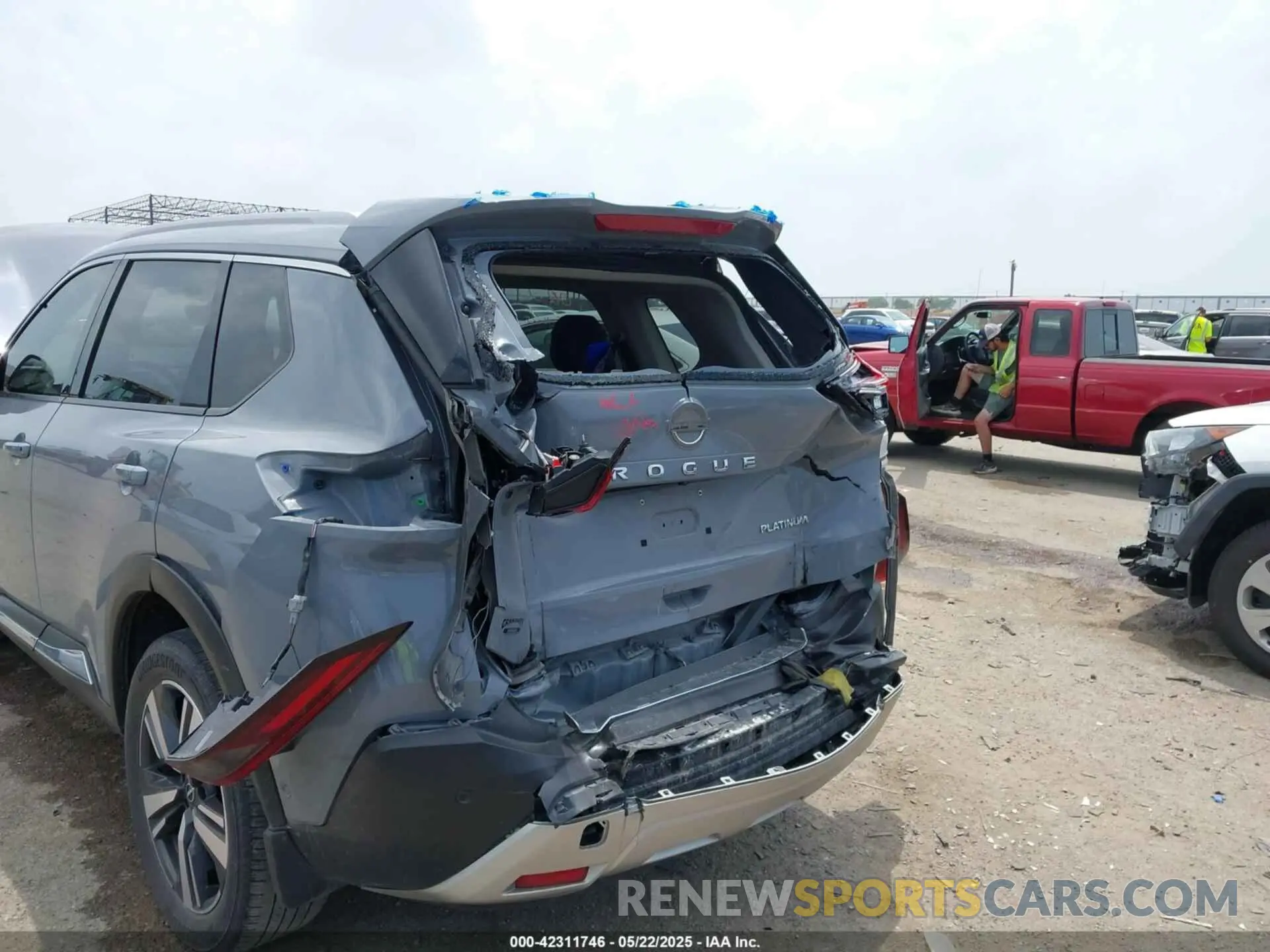 6 fotografías del automóvil dañado JN8BT3DC7NW119193 NISSAN ROGUE 2022