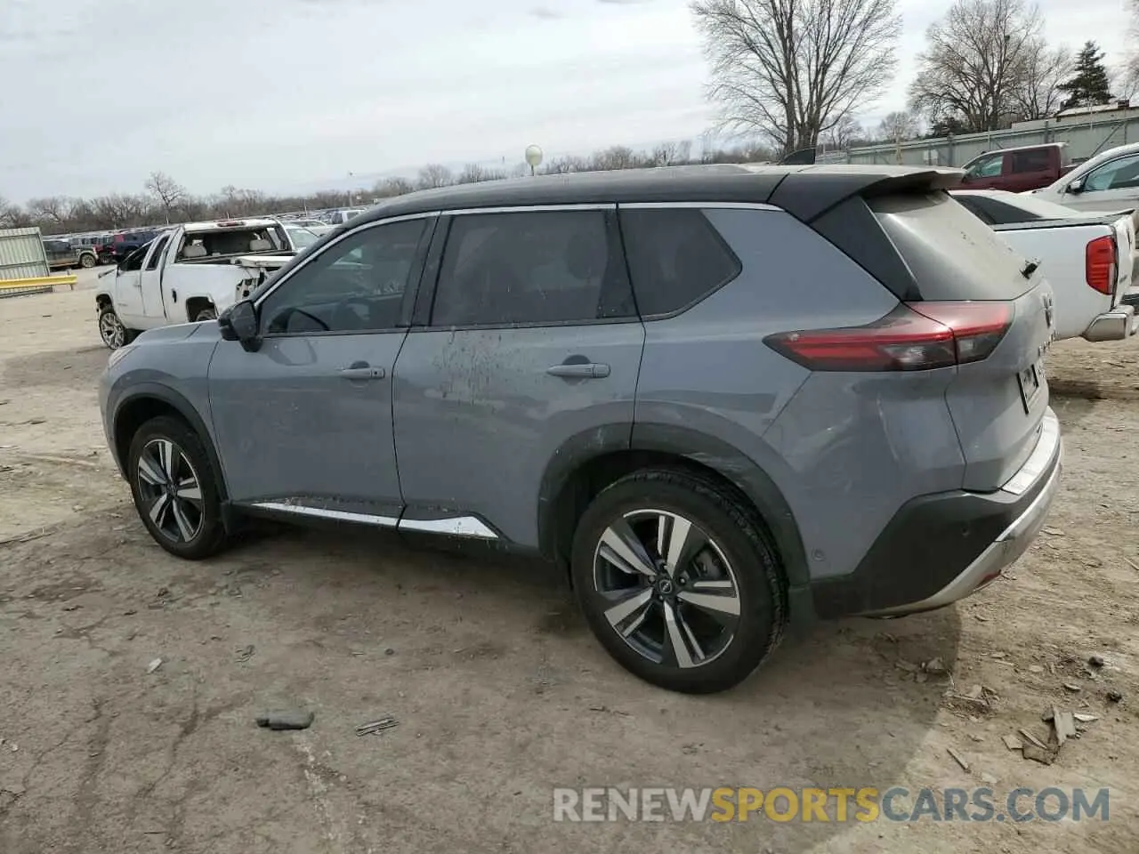 2 fotografías del automóvil dañado JN8BT3DDXNW277682 NISSAN ROGUE 2022