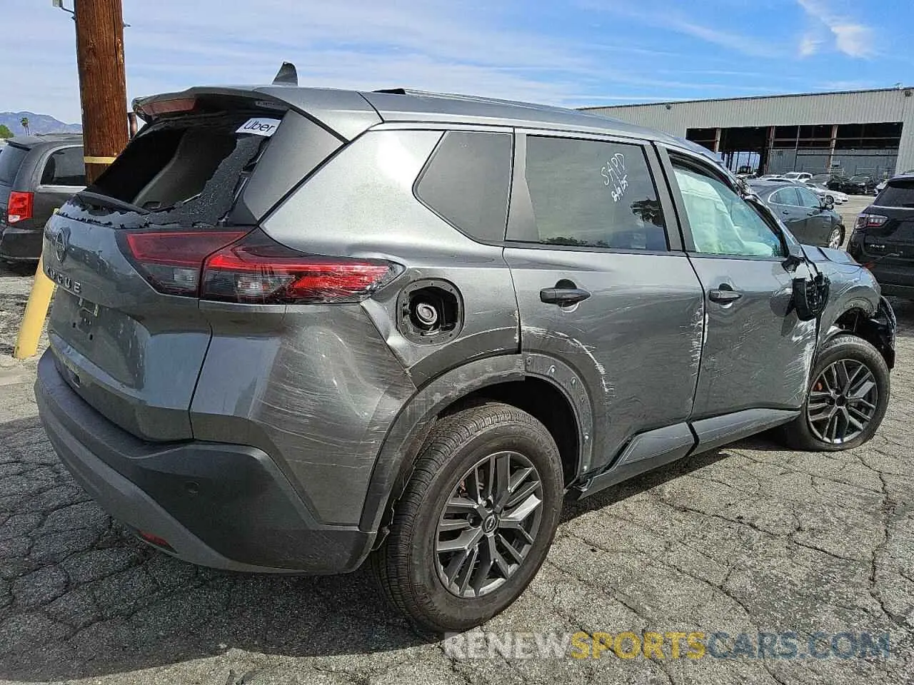3 fotografías del automóvil dañado 5N1BT3AA1PC849034 NISSAN ROGUE 2023