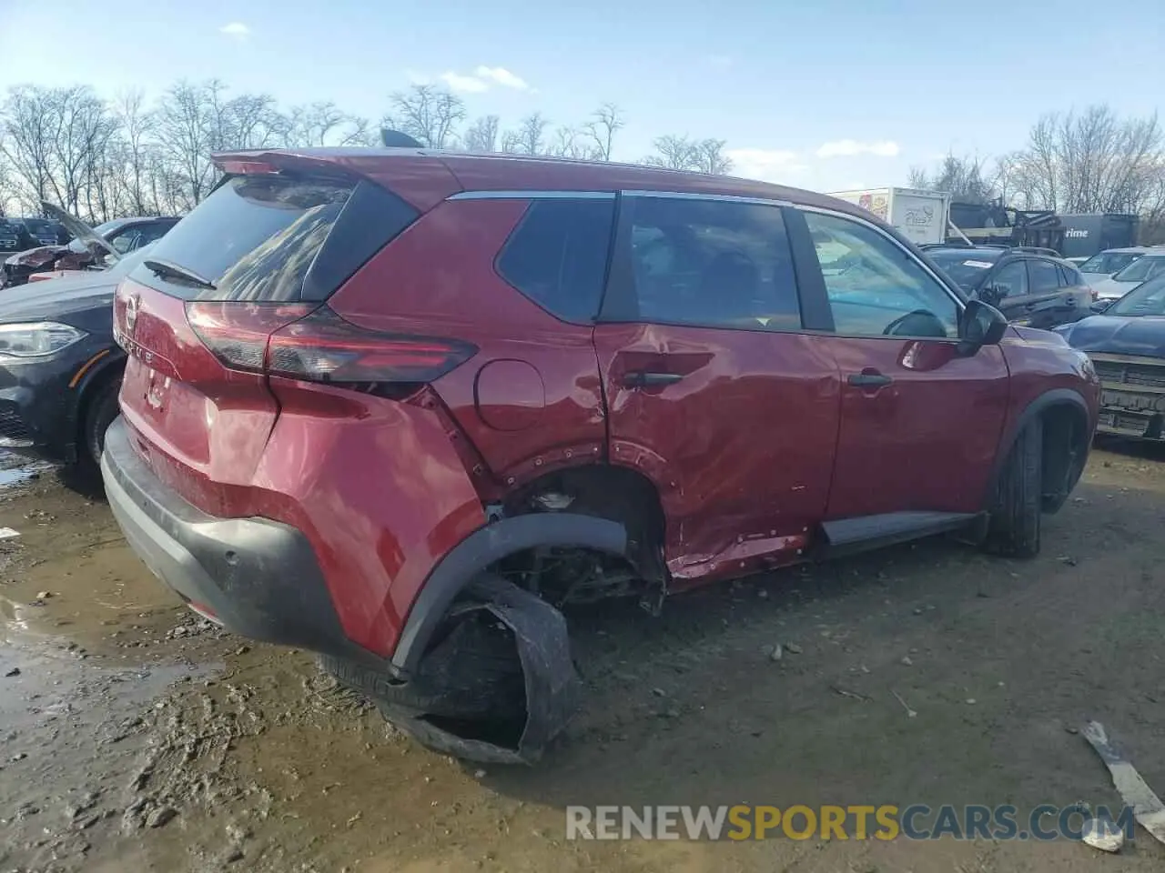 3 fotografías del automóvil dañado 5N1BT3AA3PC945621 NISSAN ROGUE 2023