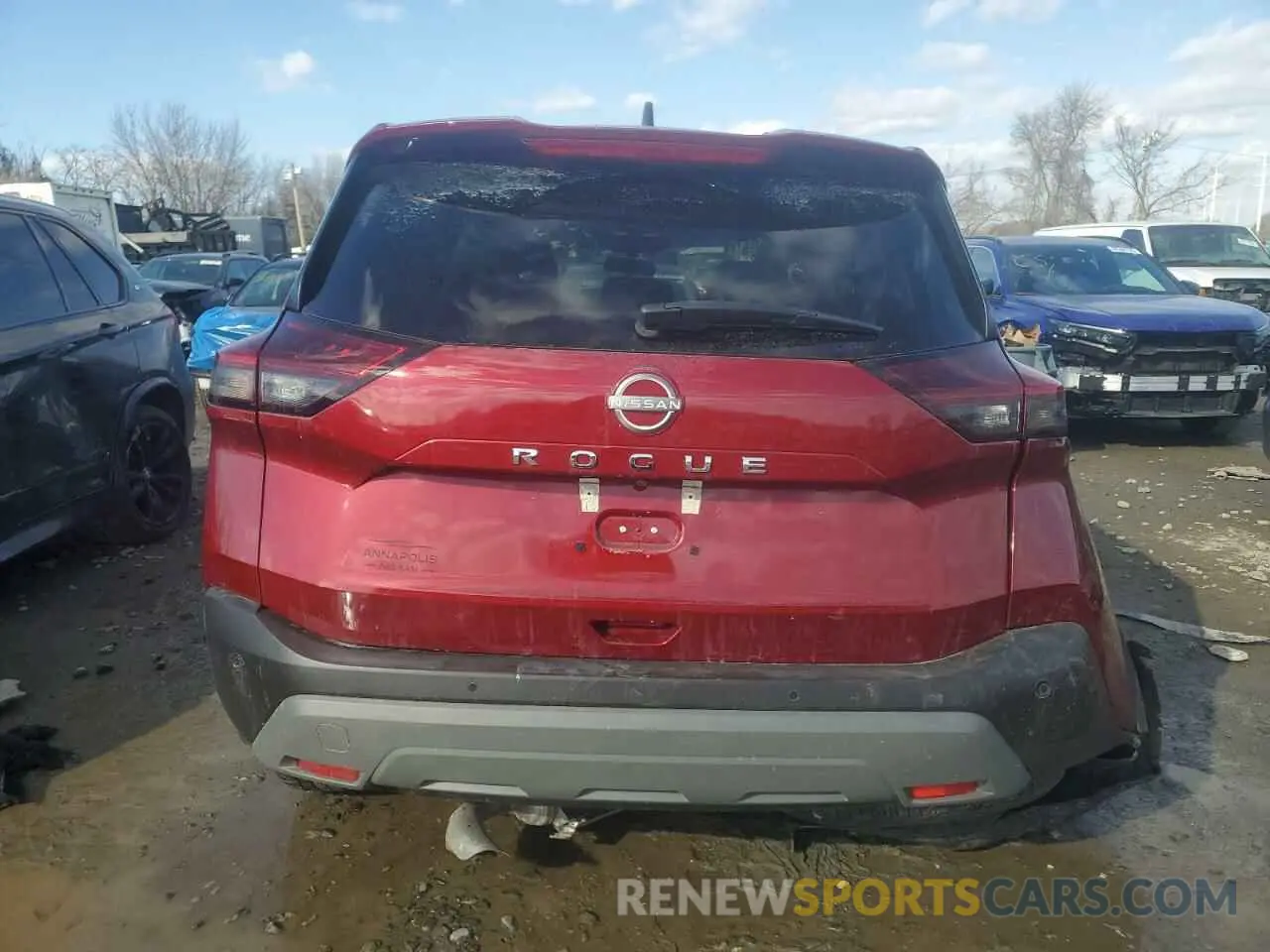 6 fotografías del automóvil dañado 5N1BT3AA3PC945621 NISSAN ROGUE 2023