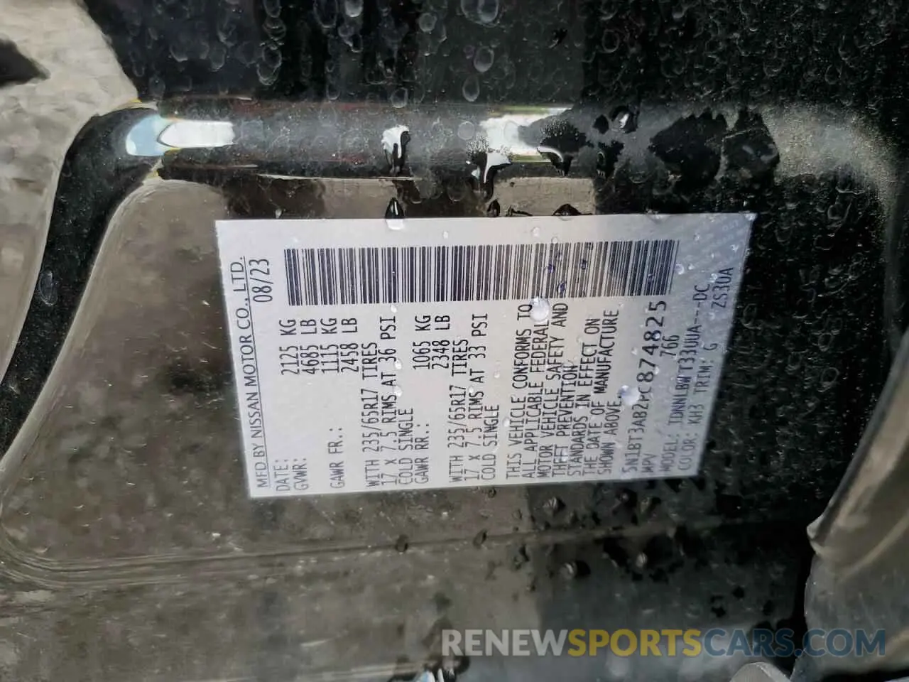 13 fotografías del automóvil dañado 5N1BT3AB2PC874825 NISSAN ROGUE 2023