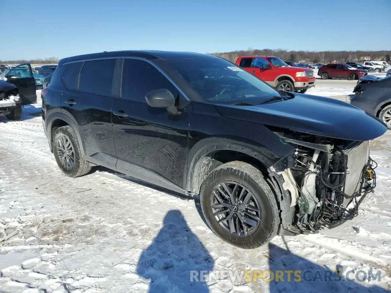 4 fotografías del automóvil dañado 5N1BT3AB5PC814795 NISSAN ROGUE 2023