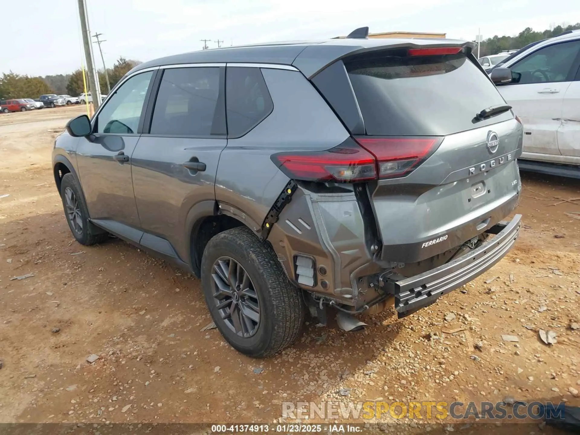 3 fotografías del automóvil dañado 5N1BT3AB7PC753045 NISSAN ROGUE 2023