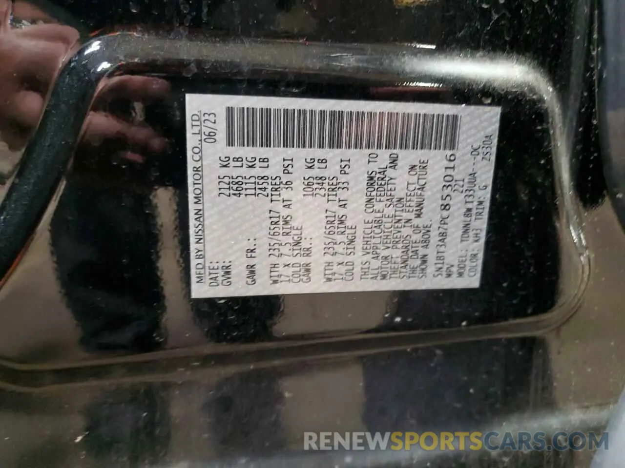 14 fotografías del automóvil dañado 5N1BT3AB7PC853016 NISSAN ROGUE 2023