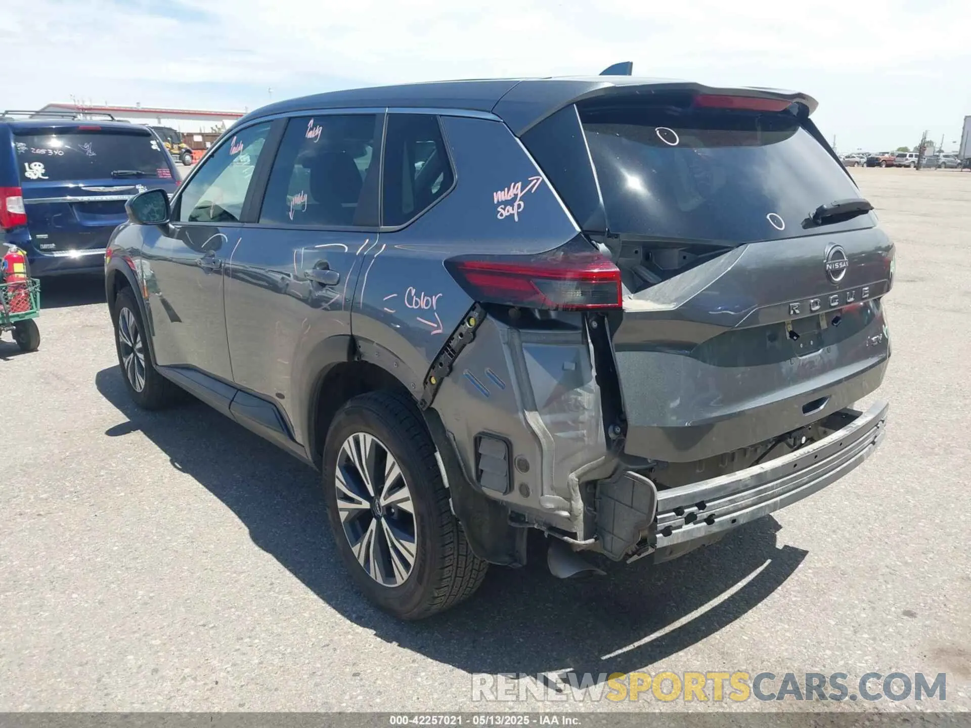 3 fotografías del automóvil dañado 5N1BT3BA1PC838372 NISSAN ROGUE 2023