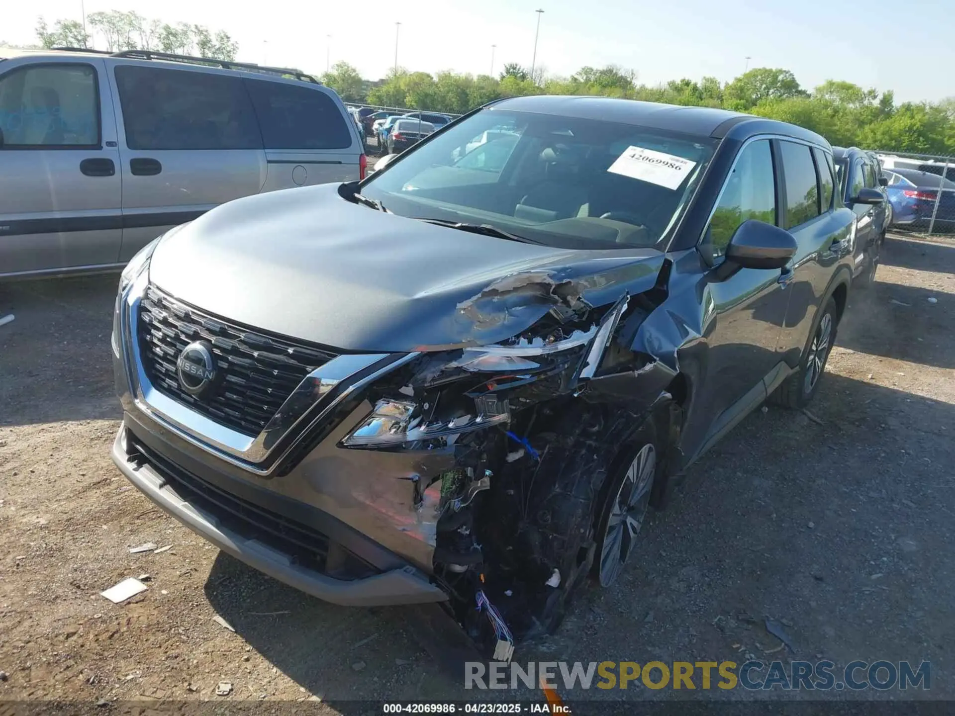 6 fotografías del automóvil dañado 5N1BT3BA3PC750441 NISSAN ROGUE 2023