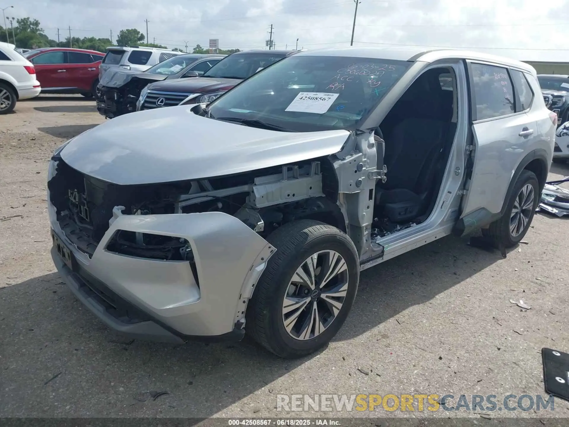 2 fotografías del automóvil dañado 5N1BT3BA3PC911323 NISSAN ROGUE 2023