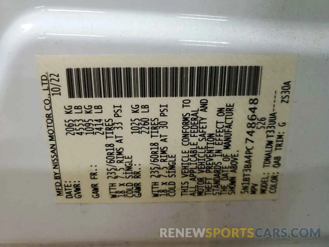 13 fotografías del automóvil dañado 5N1BT3BA4PC748648 NISSAN ROGUE 2023