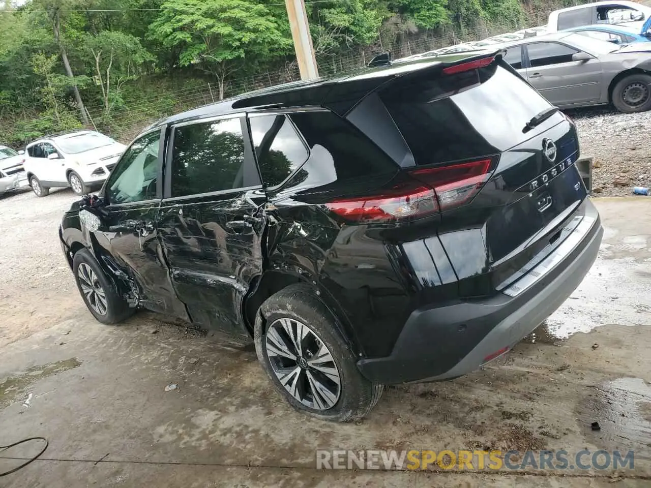 2 fotografías del automóvil dañado 5N1BT3BA4PC751811 NISSAN ROGUE 2023