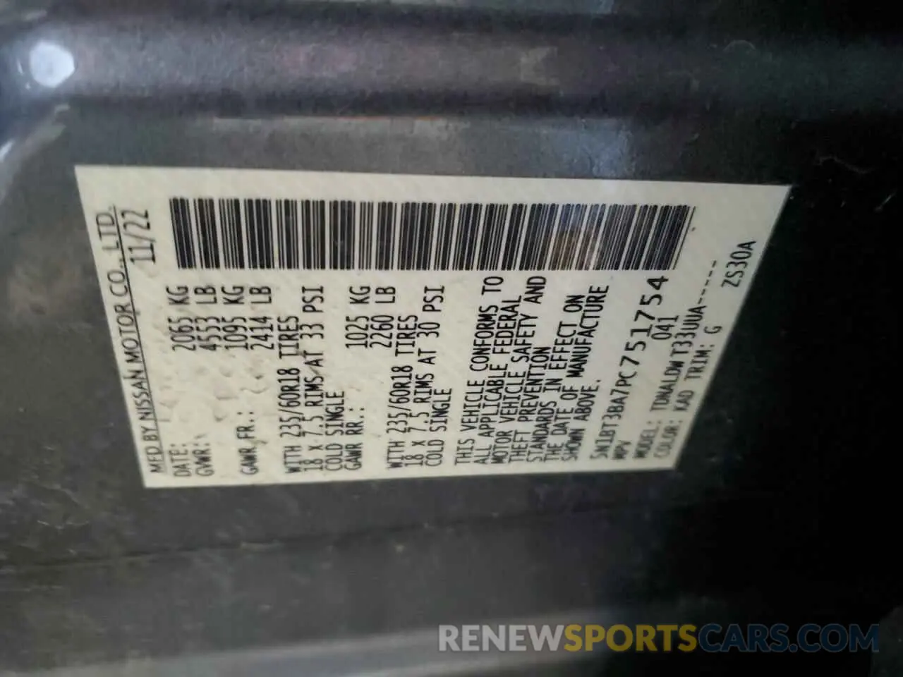 14 fotografías del automóvil dañado 5N1BT3BA7PC751754 NISSAN ROGUE 2023