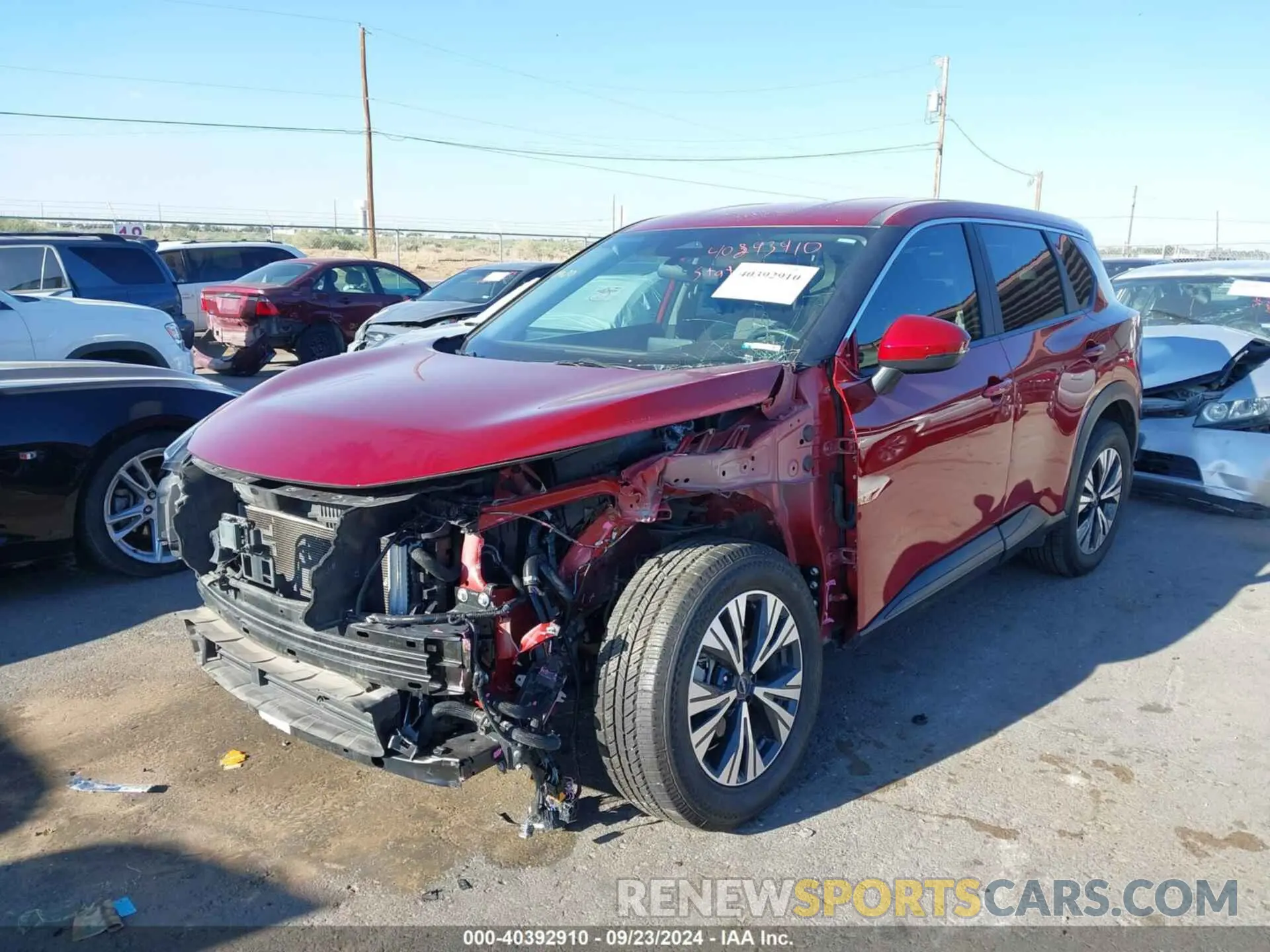 2 fotografías del automóvil dañado 5N1BT3BA9PC684932 NISSAN ROGUE 2023